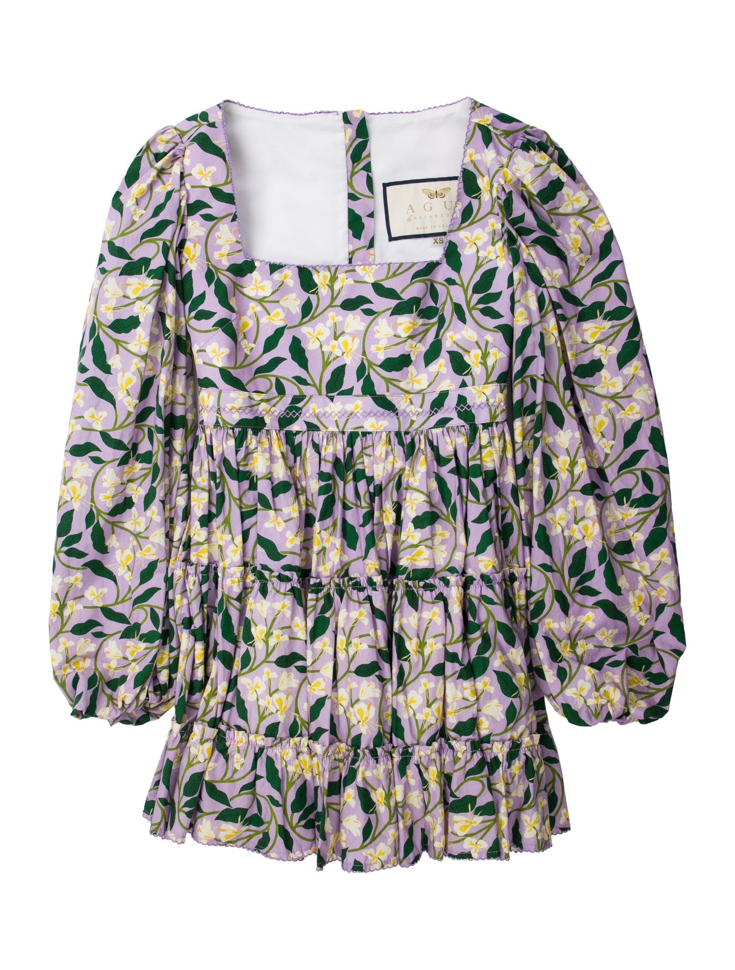 Agua Bendita Floral Print Mini Dress