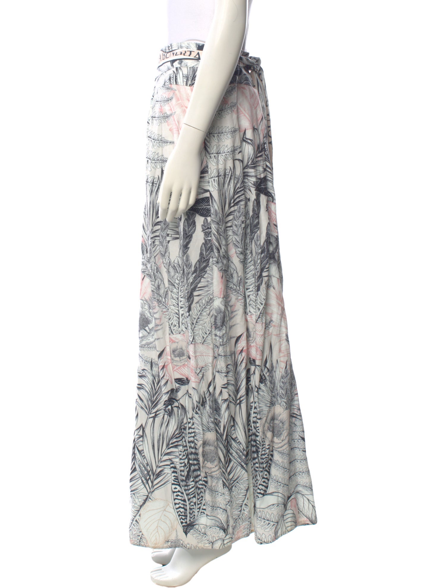 Agua Bendita Printed Wide Leg Pants