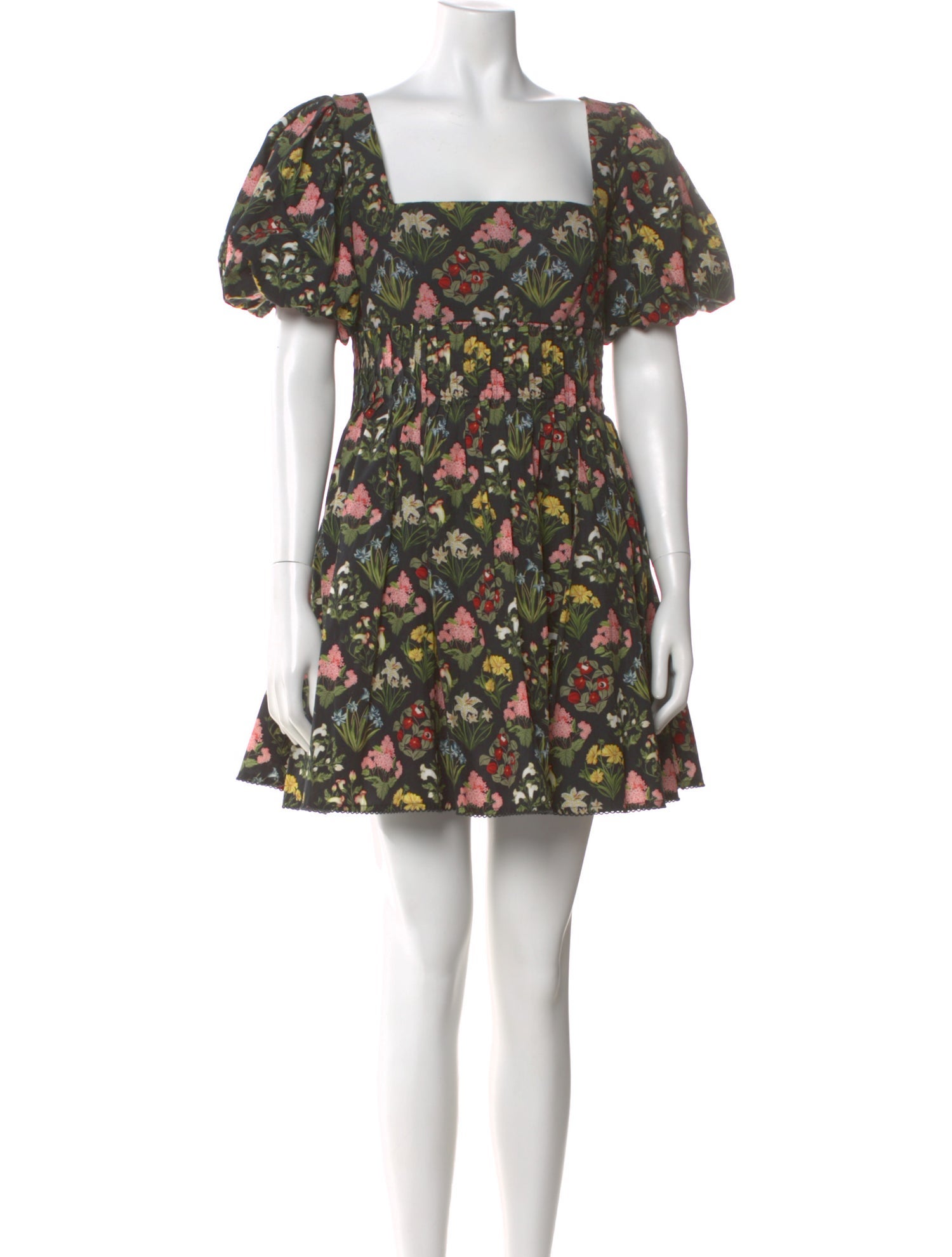 Agua Bendita Floral Print Mini Dress