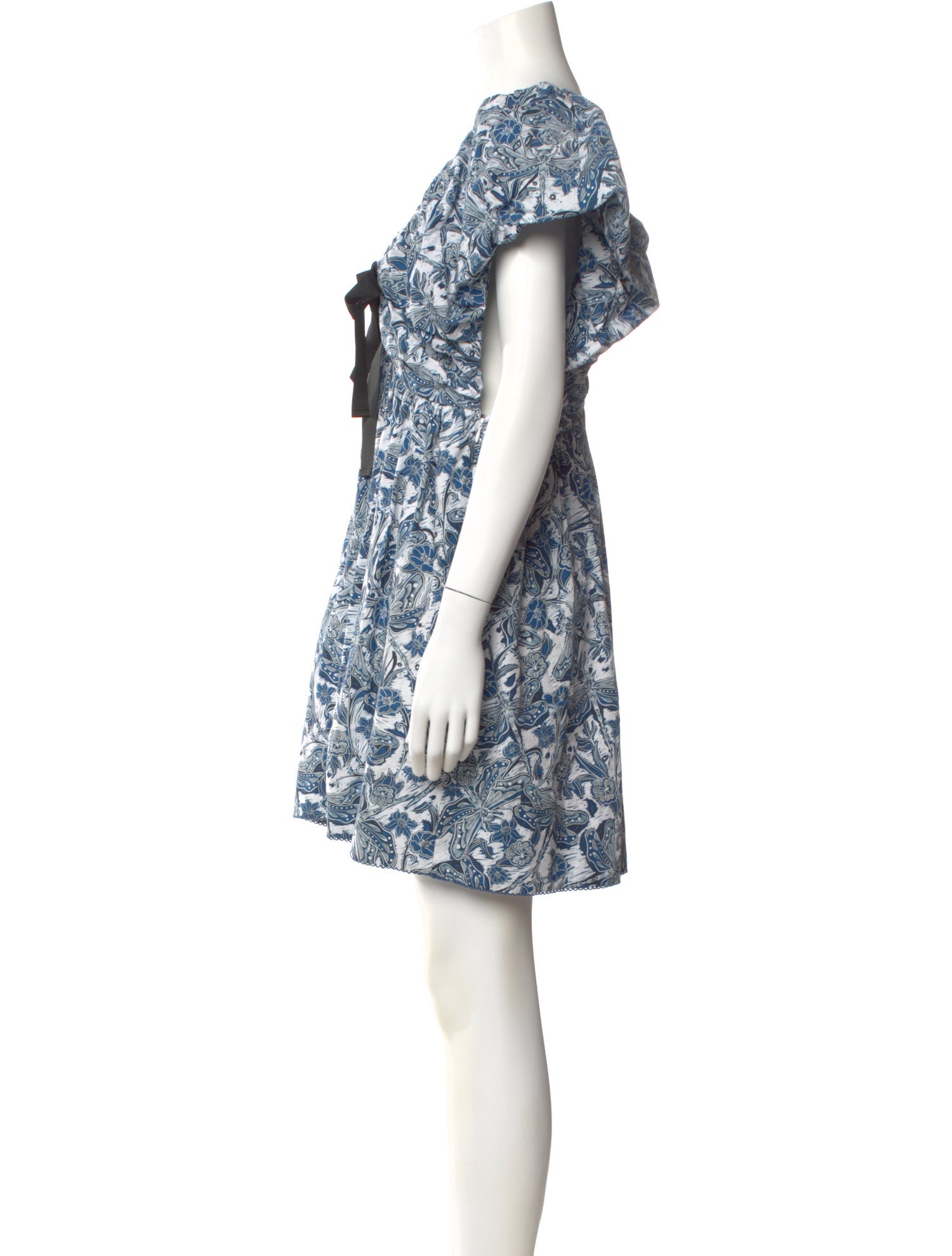 Agua Bendita Floral Print Mini Dress