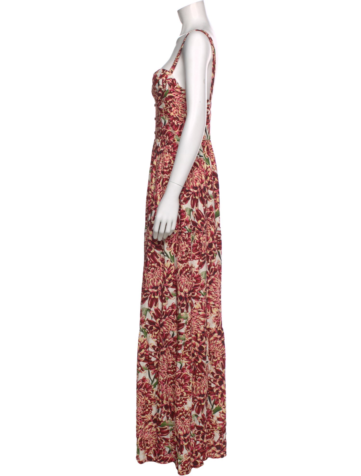 Agua Bendita Printed Long Dress w/ Tags