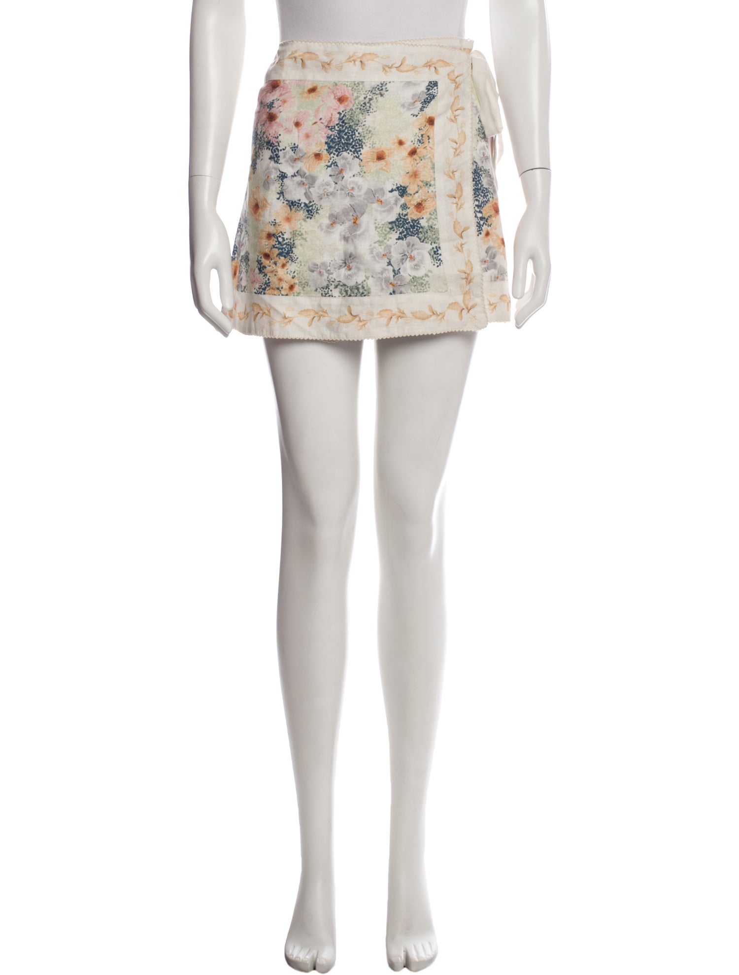 Agua Bendita Linen Mini Skirt