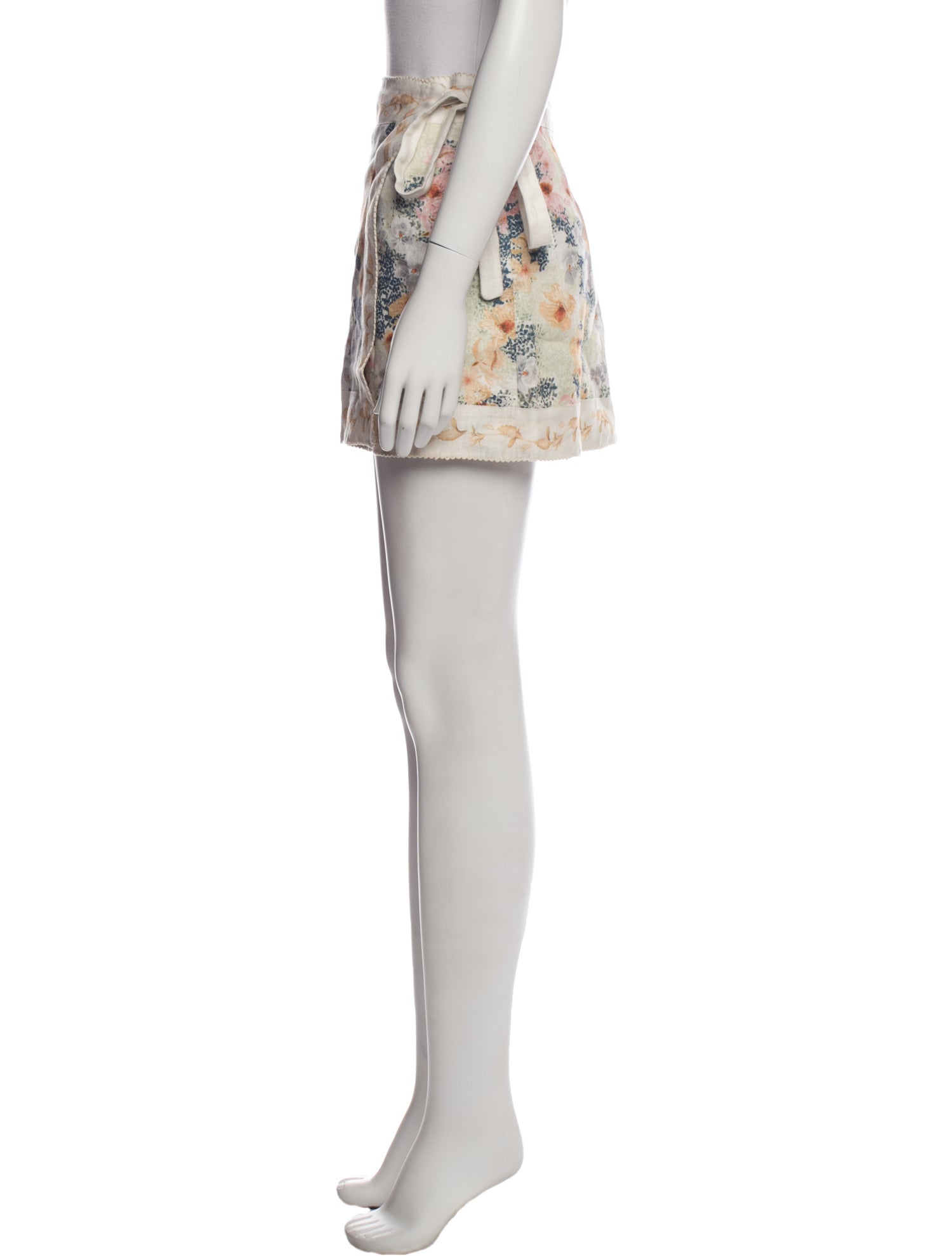 Agua Bendita Linen Mini Skirt