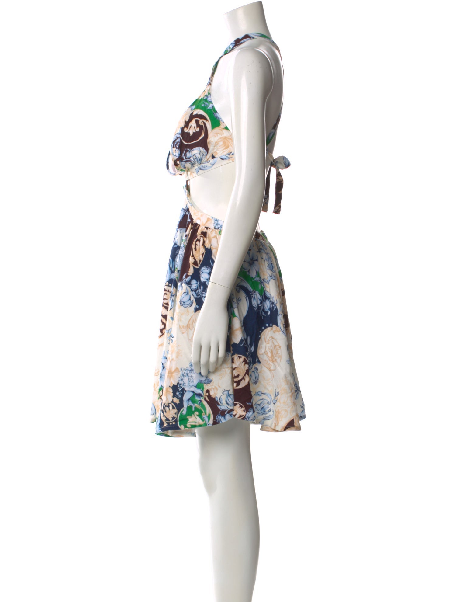 Agua Bendita Printed Mini Dress w/ Tags