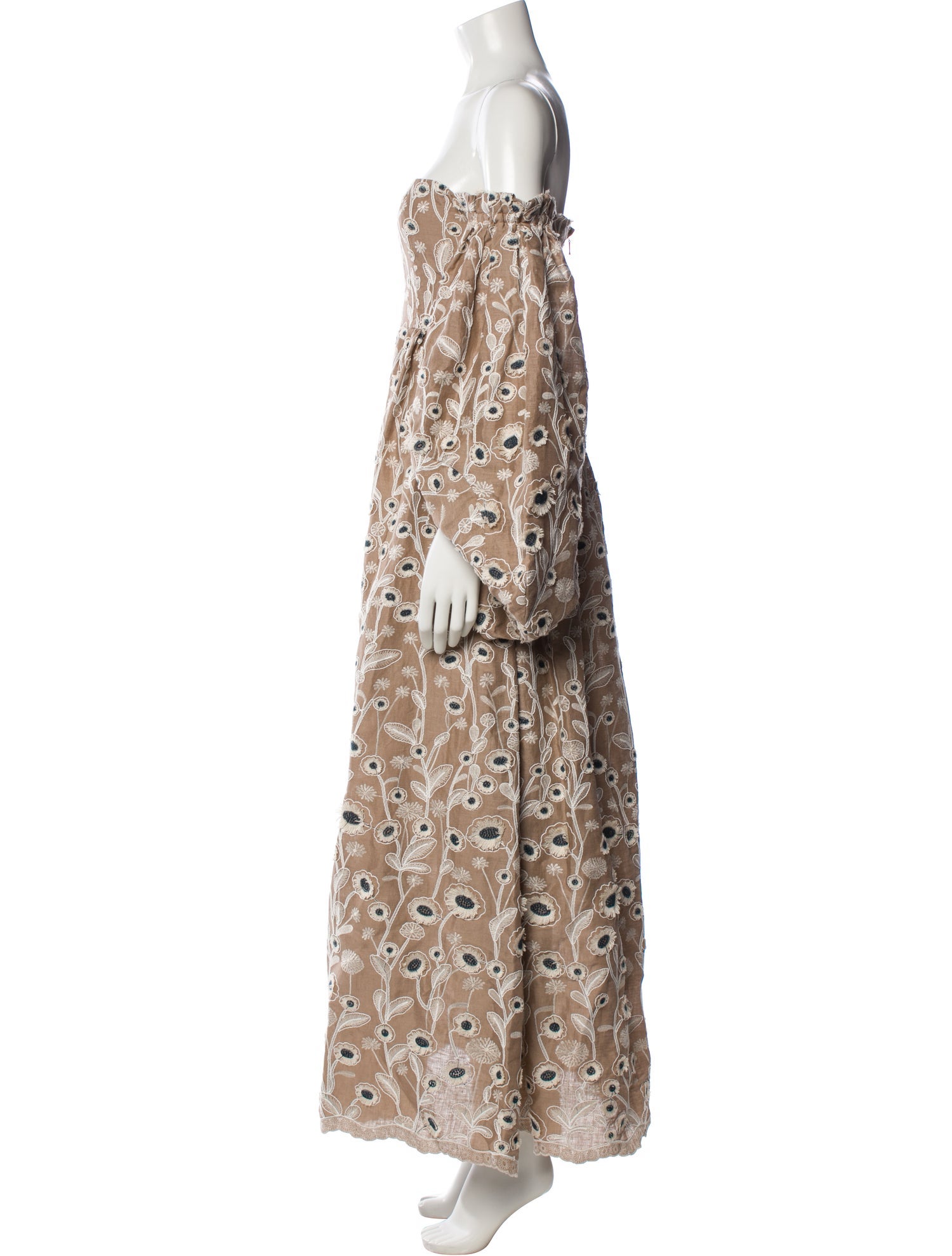 Agua Bendita Linen Long Dress