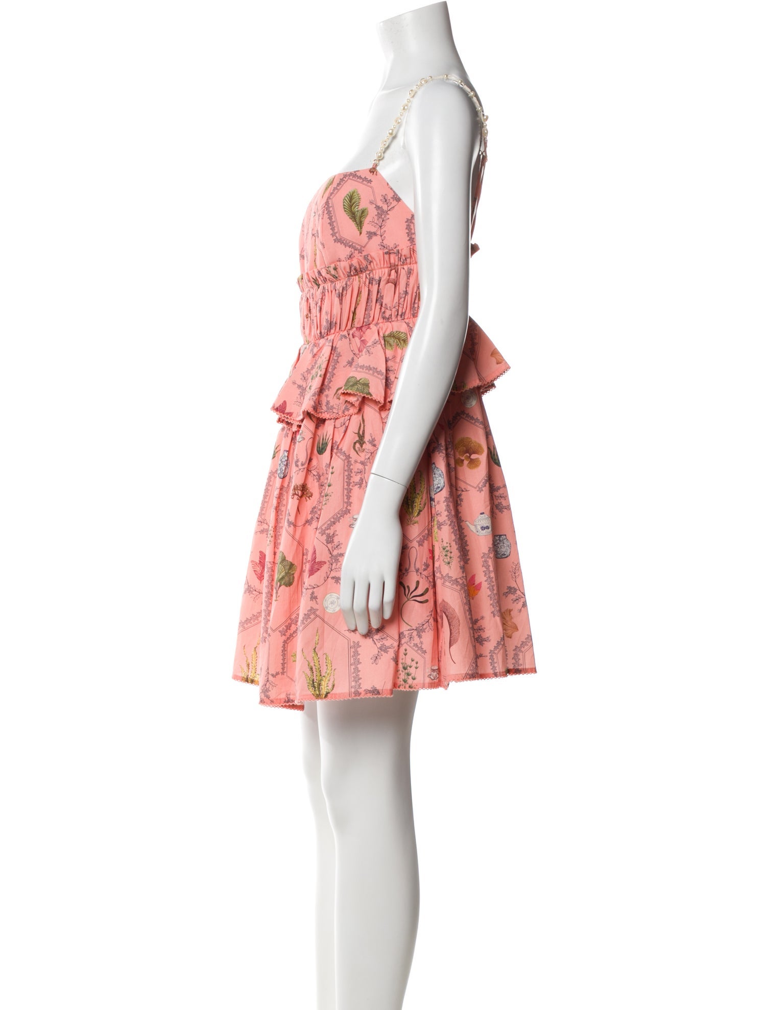 Agua Bendita Printed Mini Dress