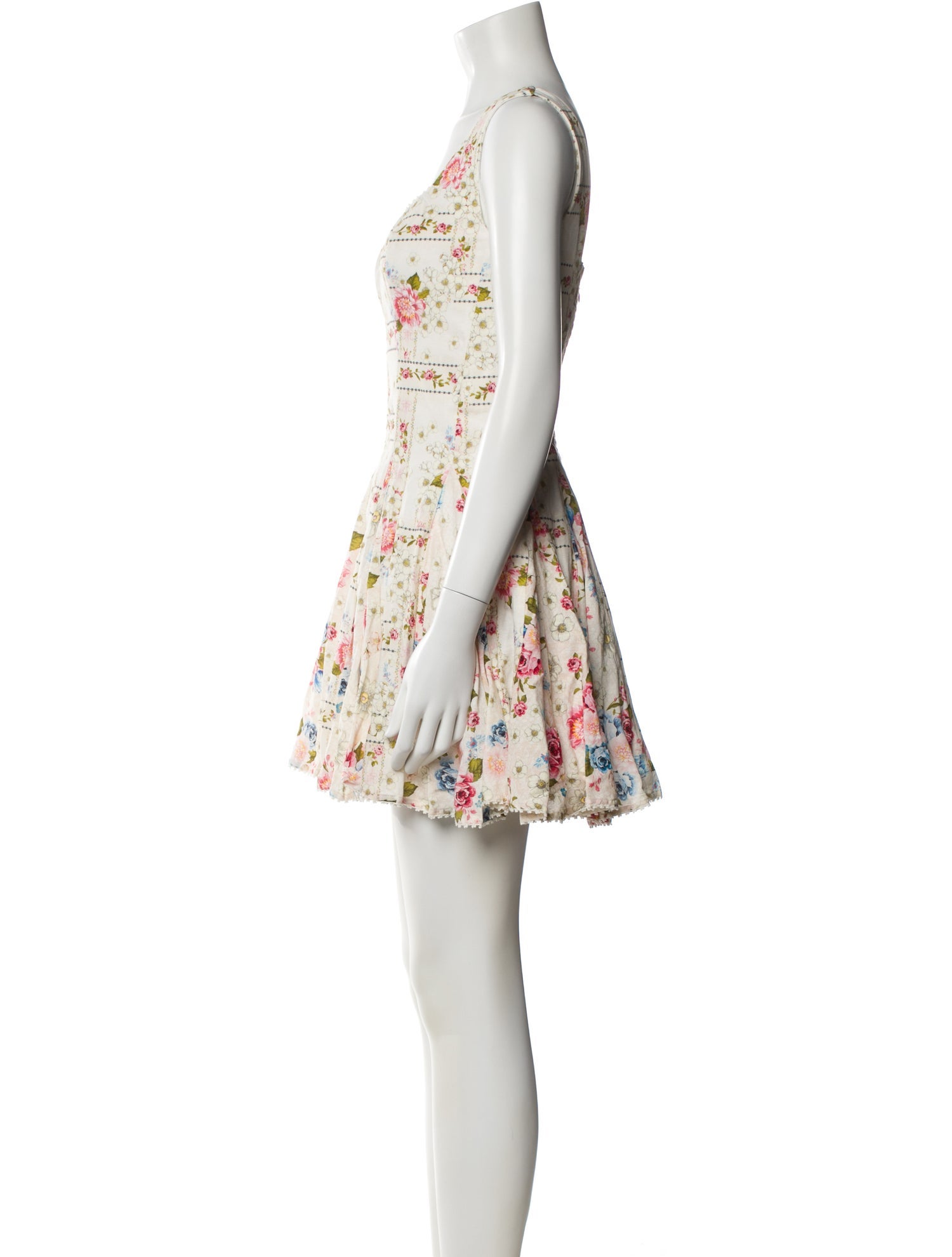 Agua Bendita Floral Print Mini Dress