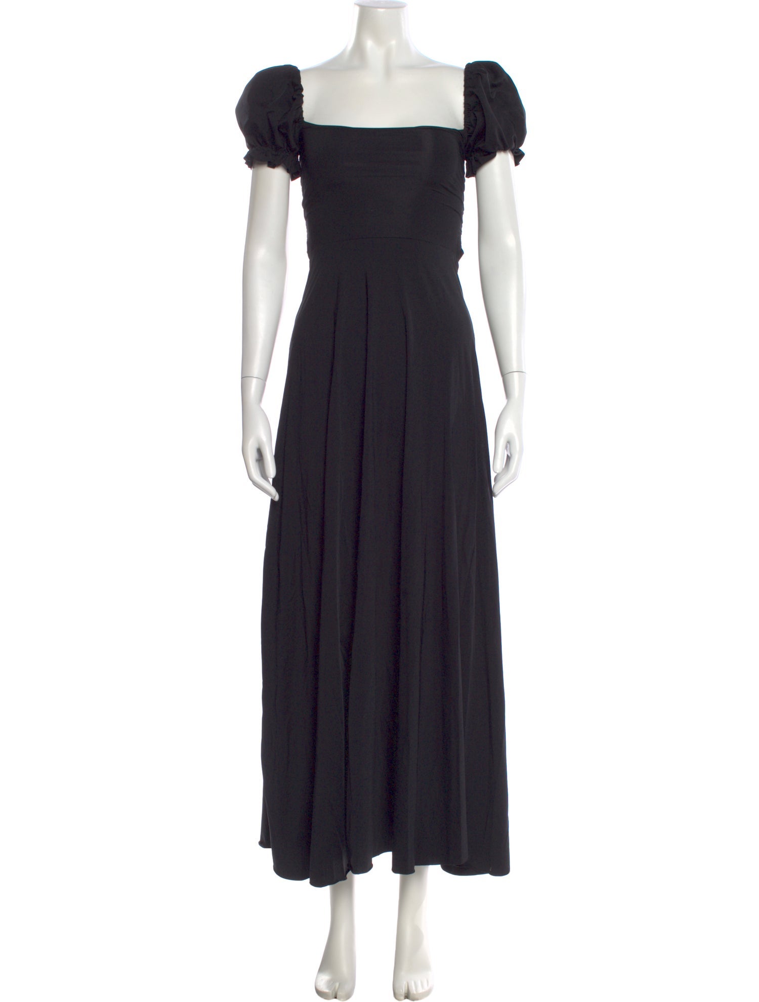 Agua Bendita Square Neckline Long Dress