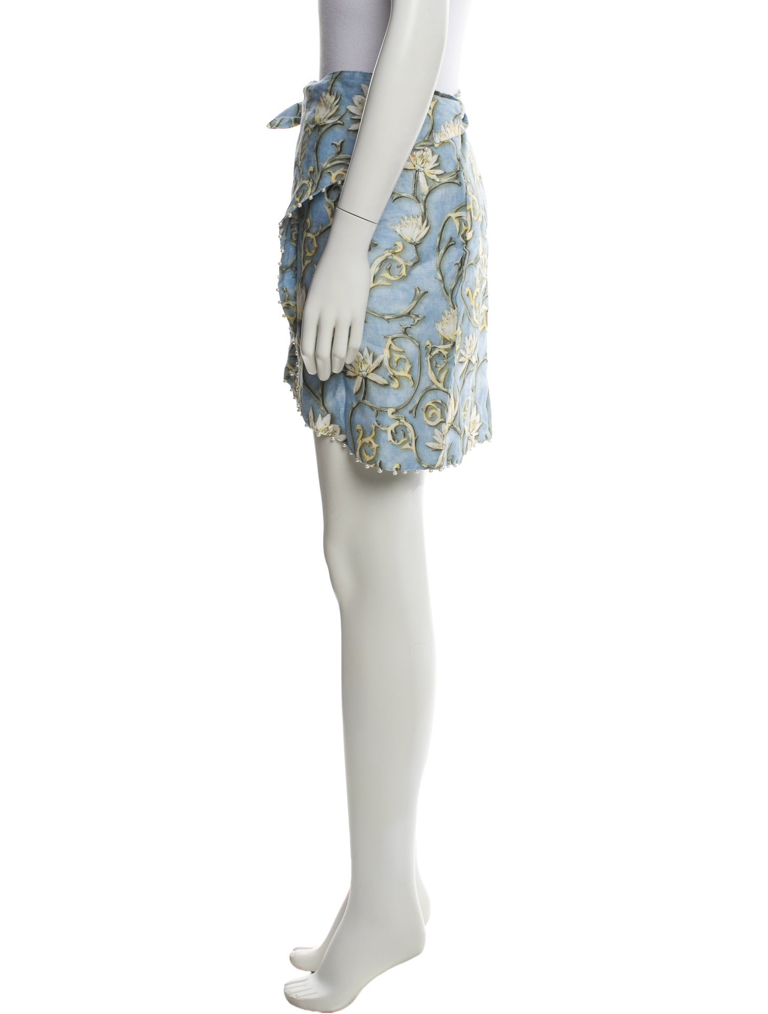 Agua Bendita Linen Mini Skirt w/ Tags