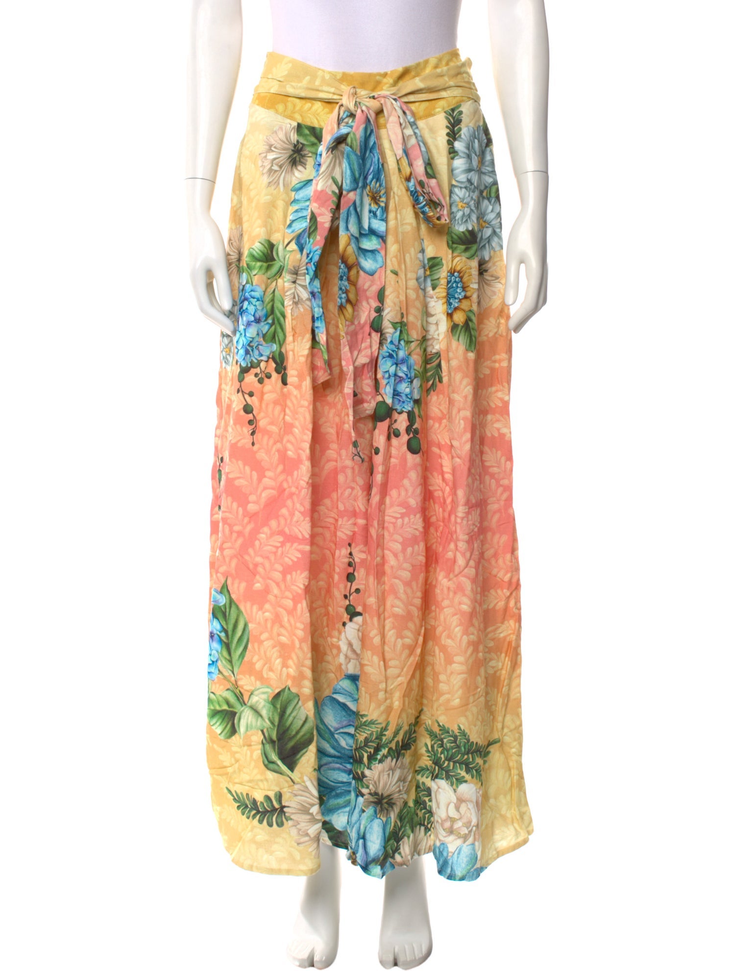 Agua Bendita Floral Print Wide Leg Pants w/ Tags