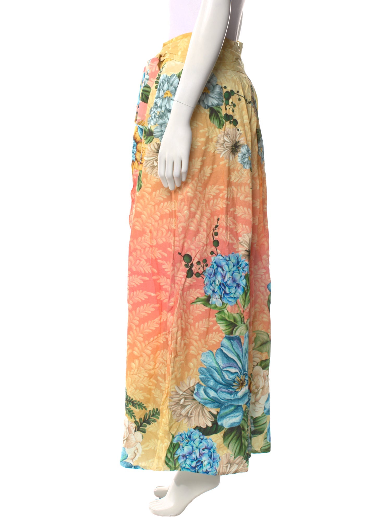 Agua Bendita Floral Print Wide Leg Pants w/ Tags