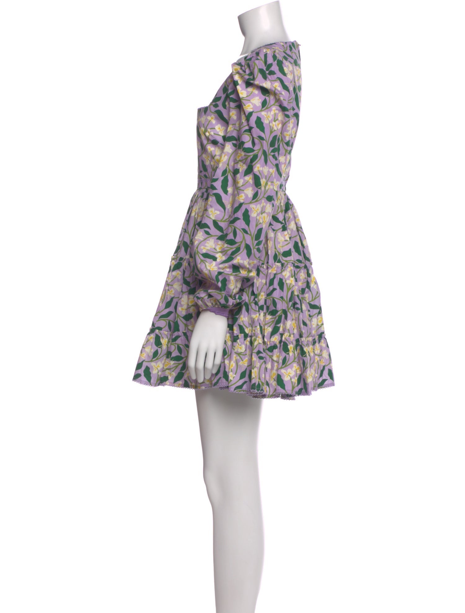 Agua Bendita Floral Print Mini Dress