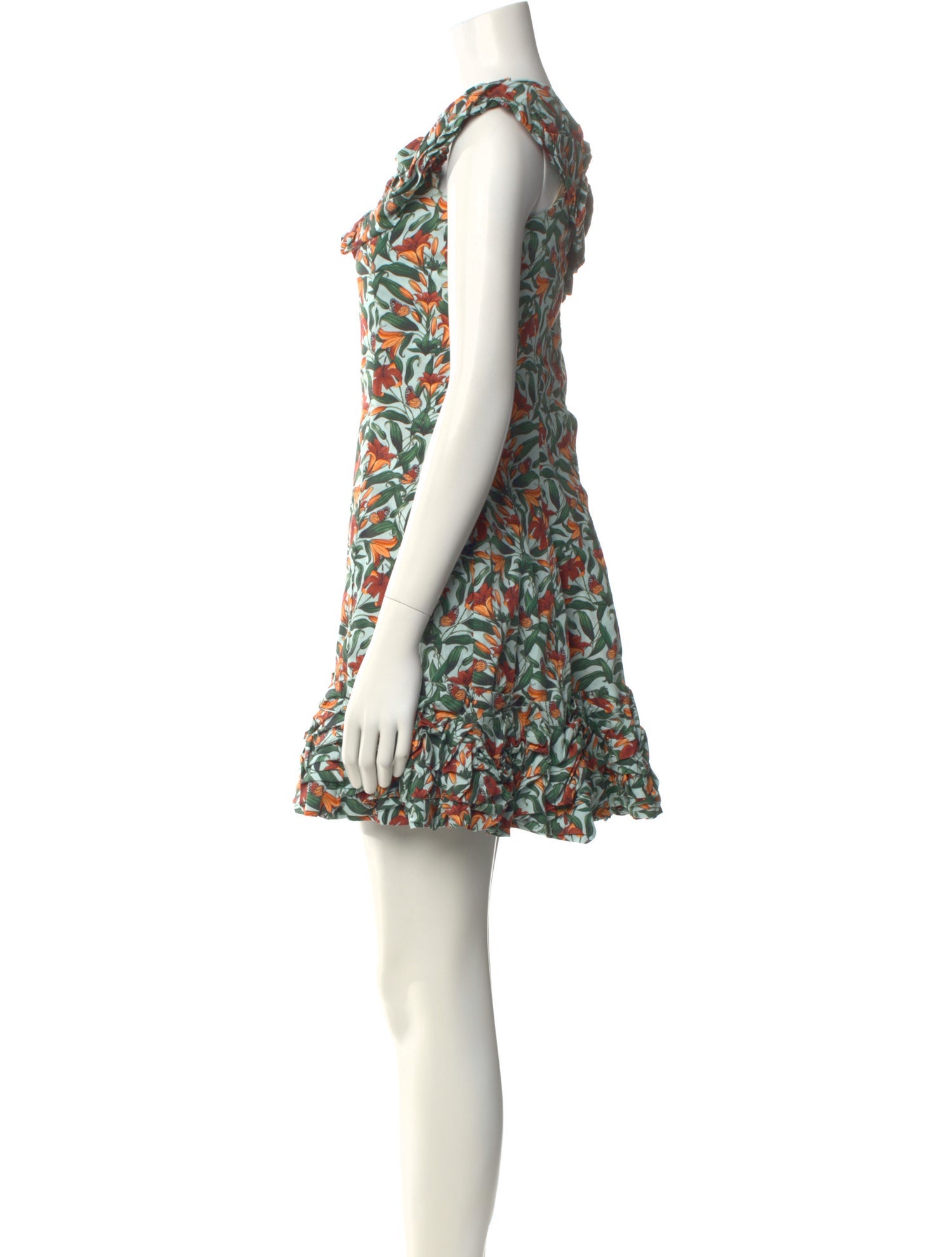 Agua Bendita Printed Mini Dress