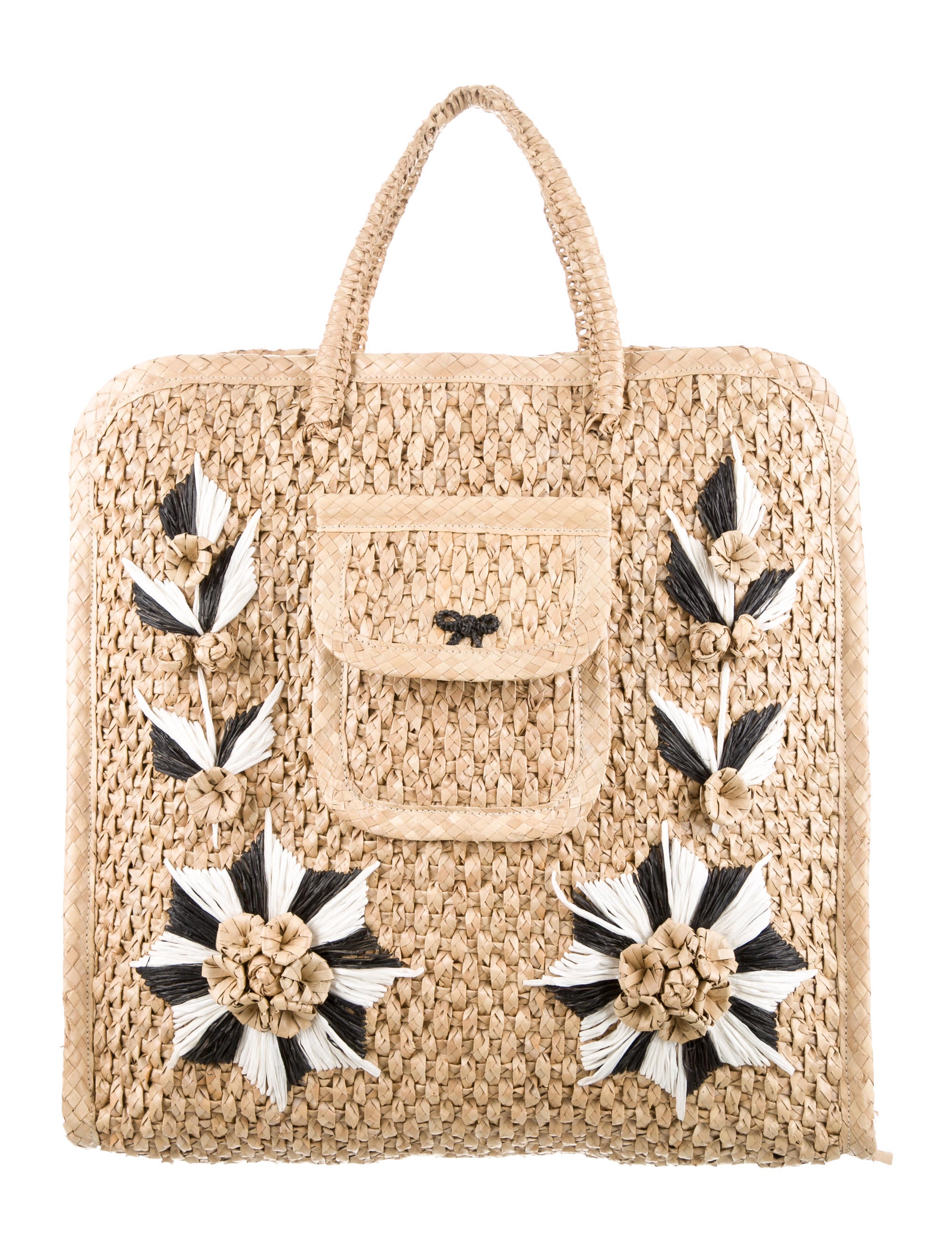 Anya Hindmarch Woven Straw Tote Handbags WAH22371 The RealReal