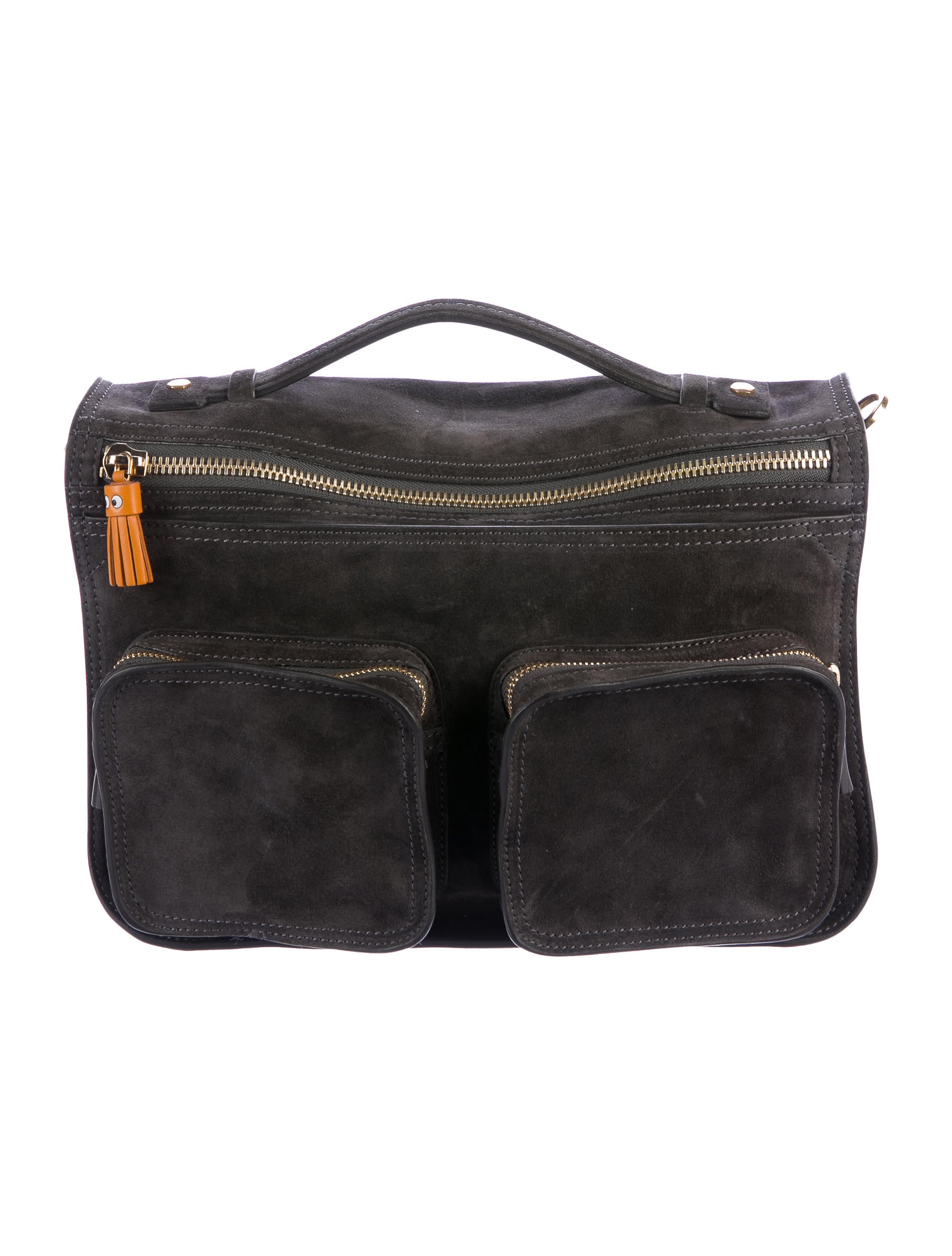 アニヤハインドマーチ RIPLEY CROSS BODY EYES チャコール｜ショルダー 