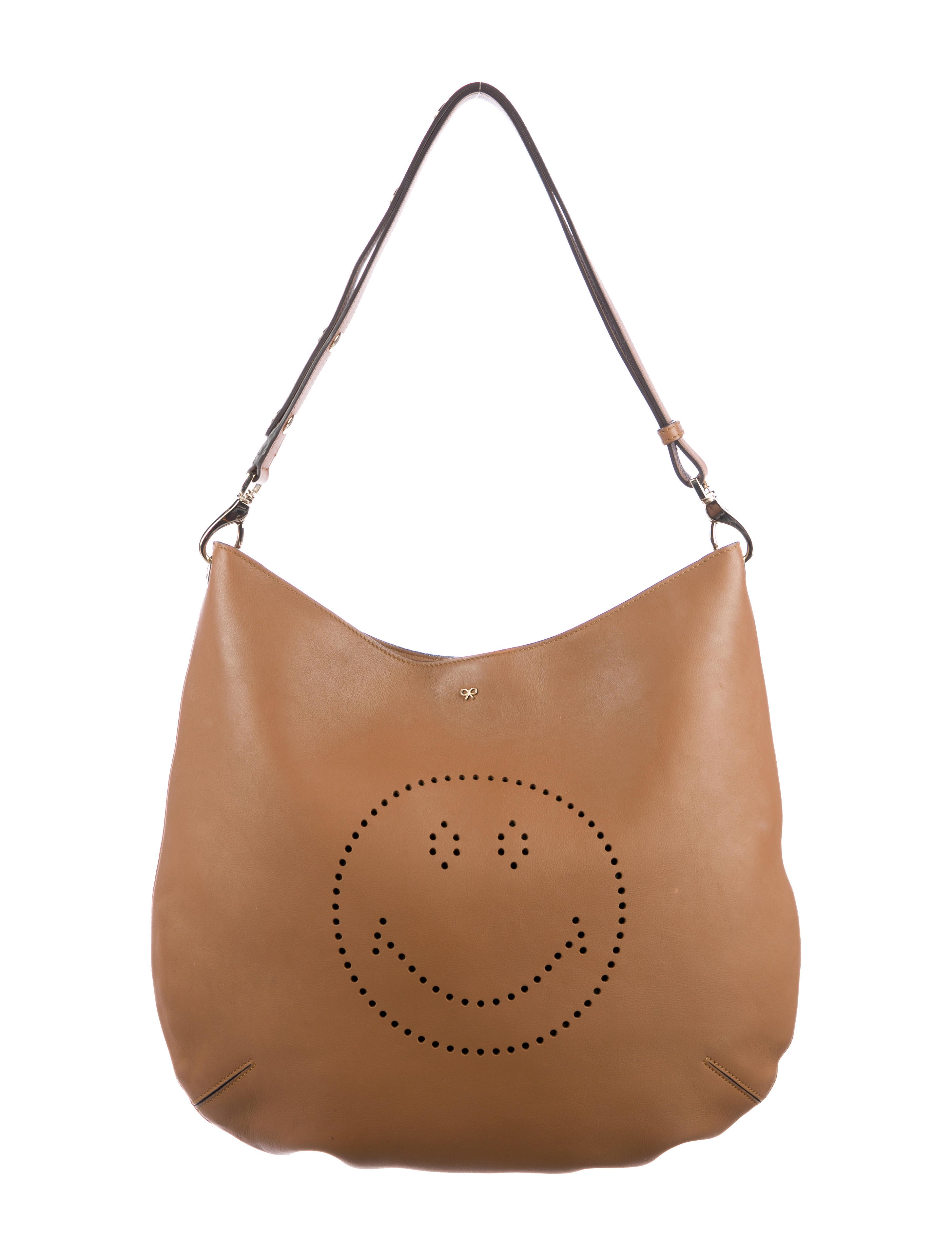 Anya Hindmarch Ebury Smiley Hobo - Brown Hobos, Handbags 