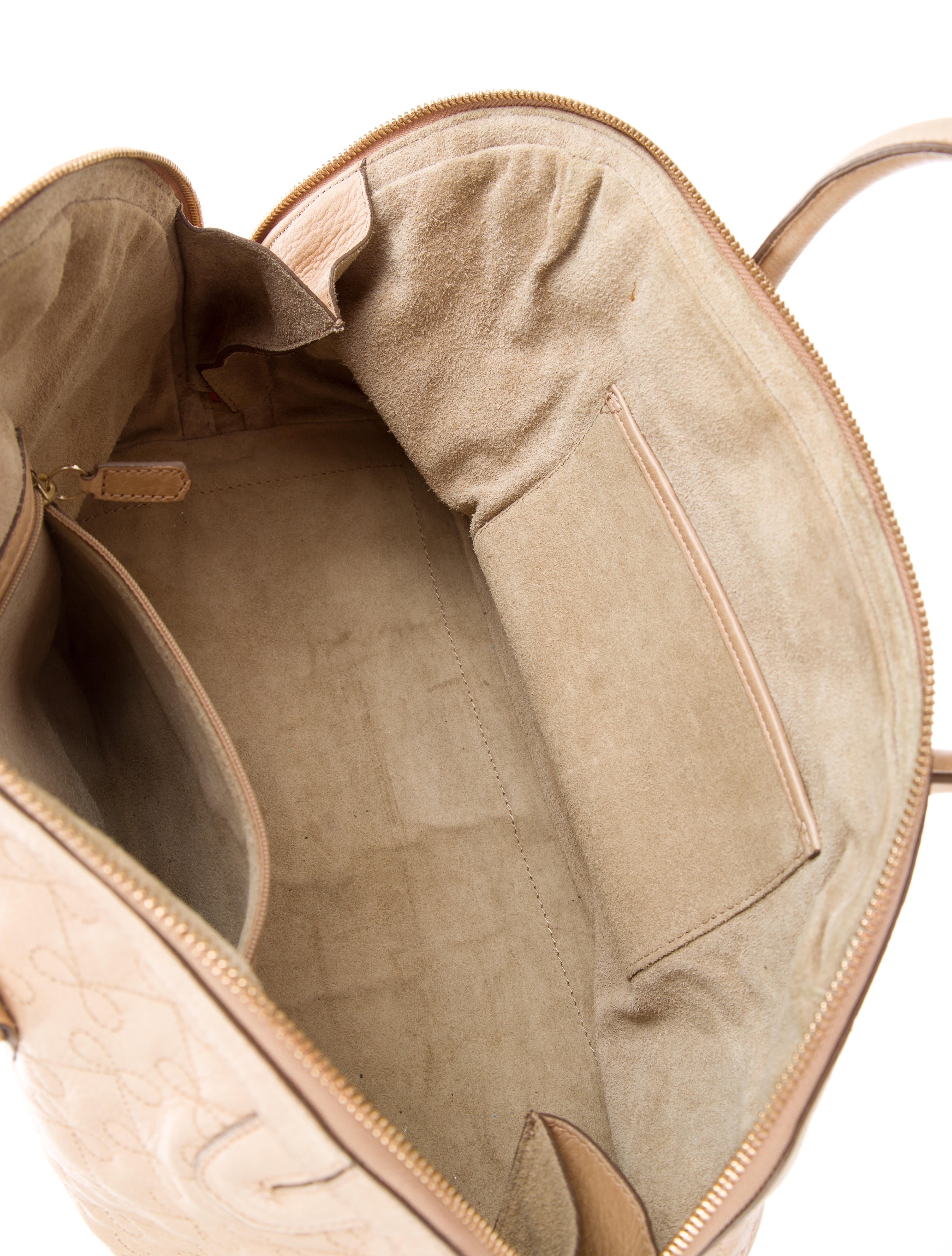 quilted leather handle bag