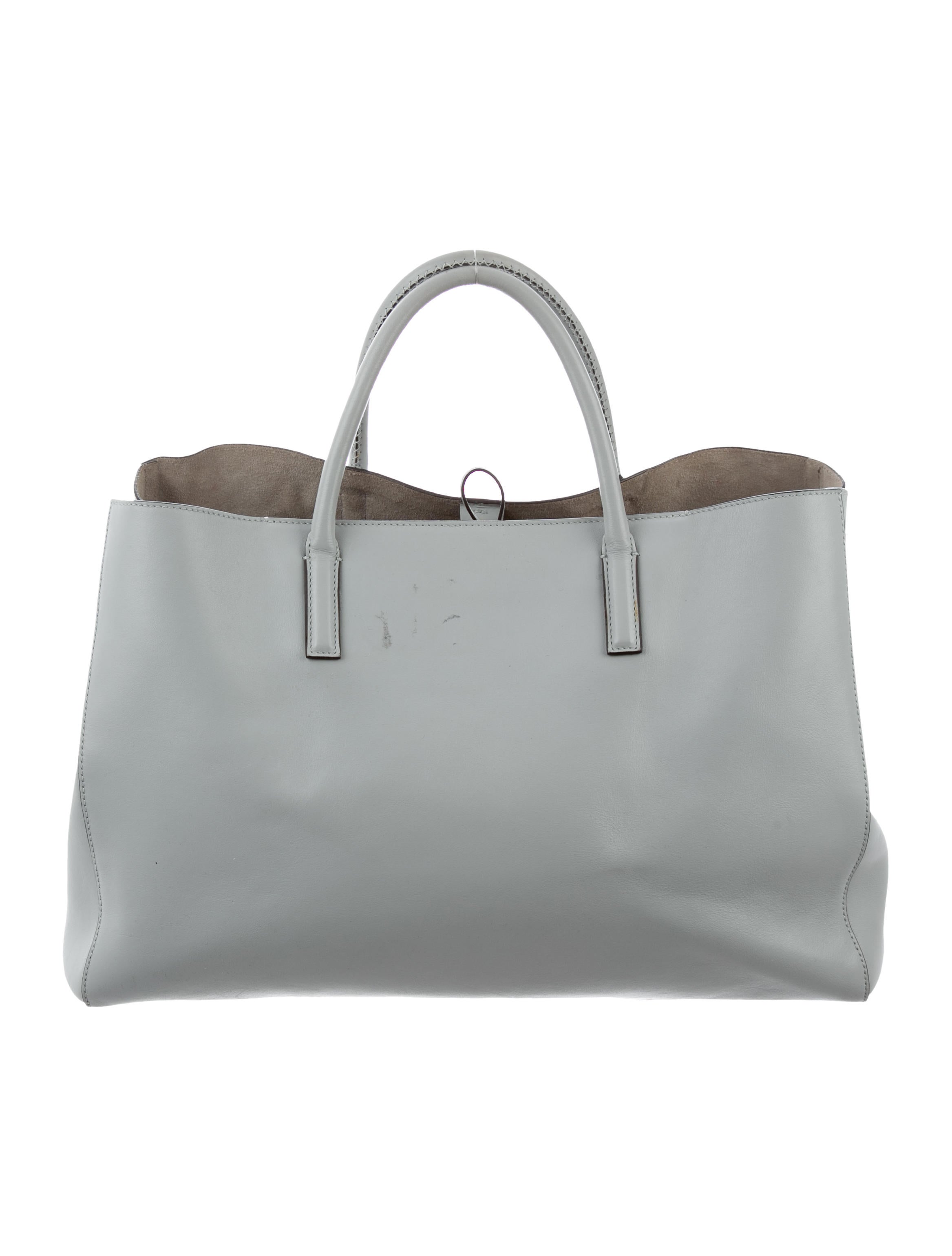 Anya Hindmarch Ebury Maxi Featherweight Smiley Tote - Grey Totes