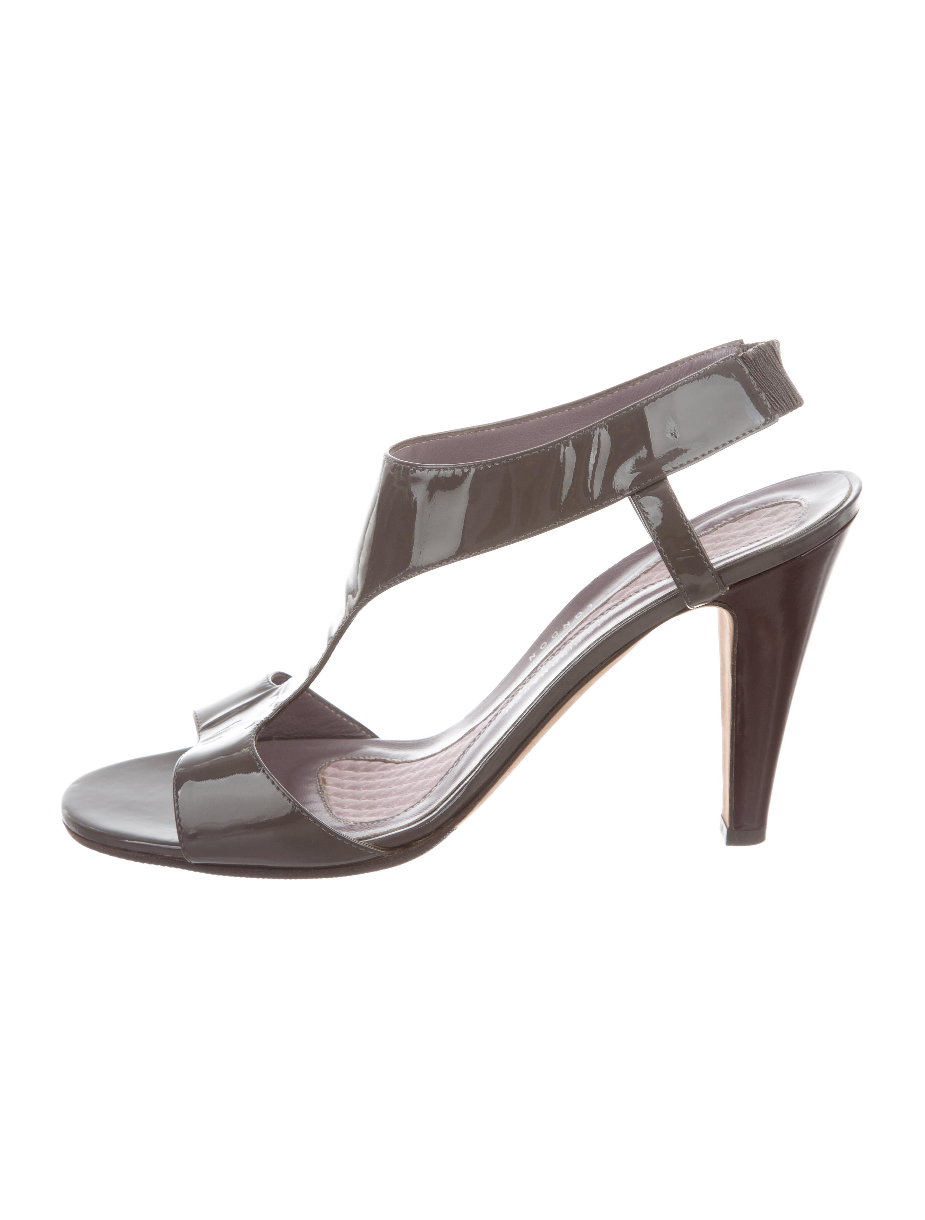 Anya Hindmarch Patent Leather Slingback Sandals Shoes WAH28019 The RealReal