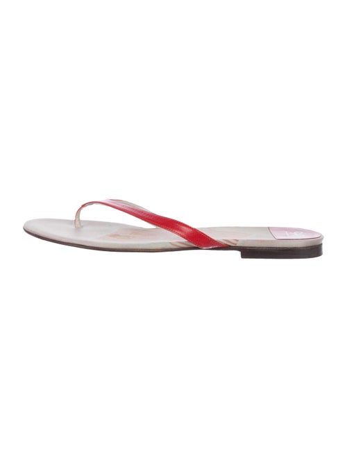 Anya Hindmarch Leather Thong Sandals