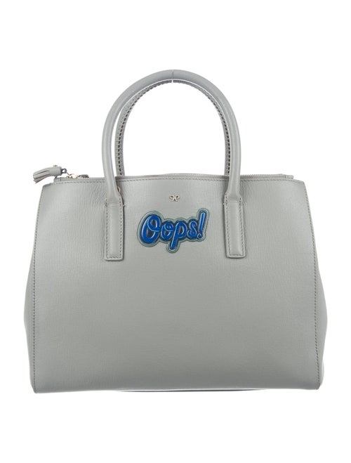 Anya Hindmarch 'Oops' Ebury Soft Small Satchel Blu