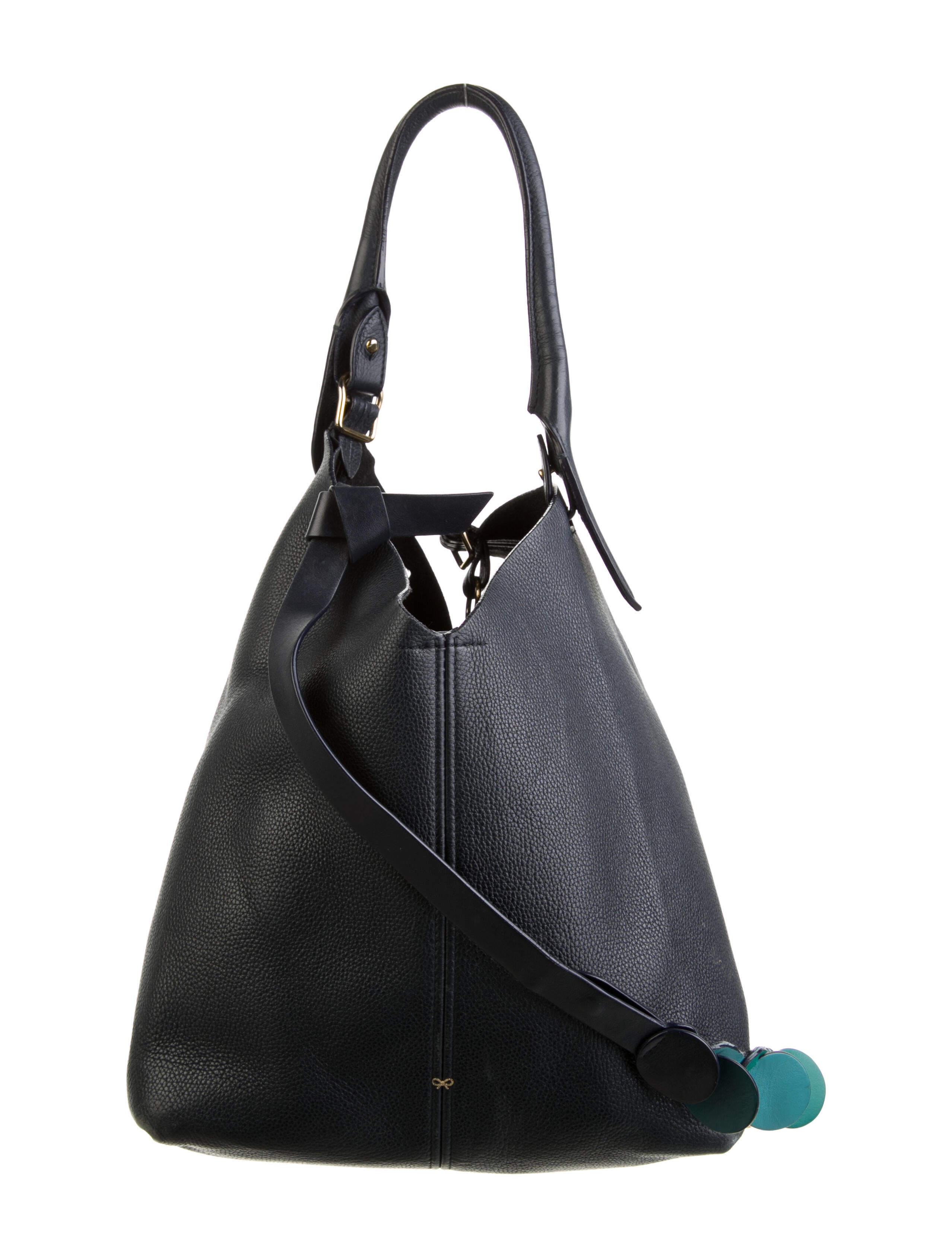 Anya Hindmarch Medium Leather Shoulder Bag - Blue Shoulder