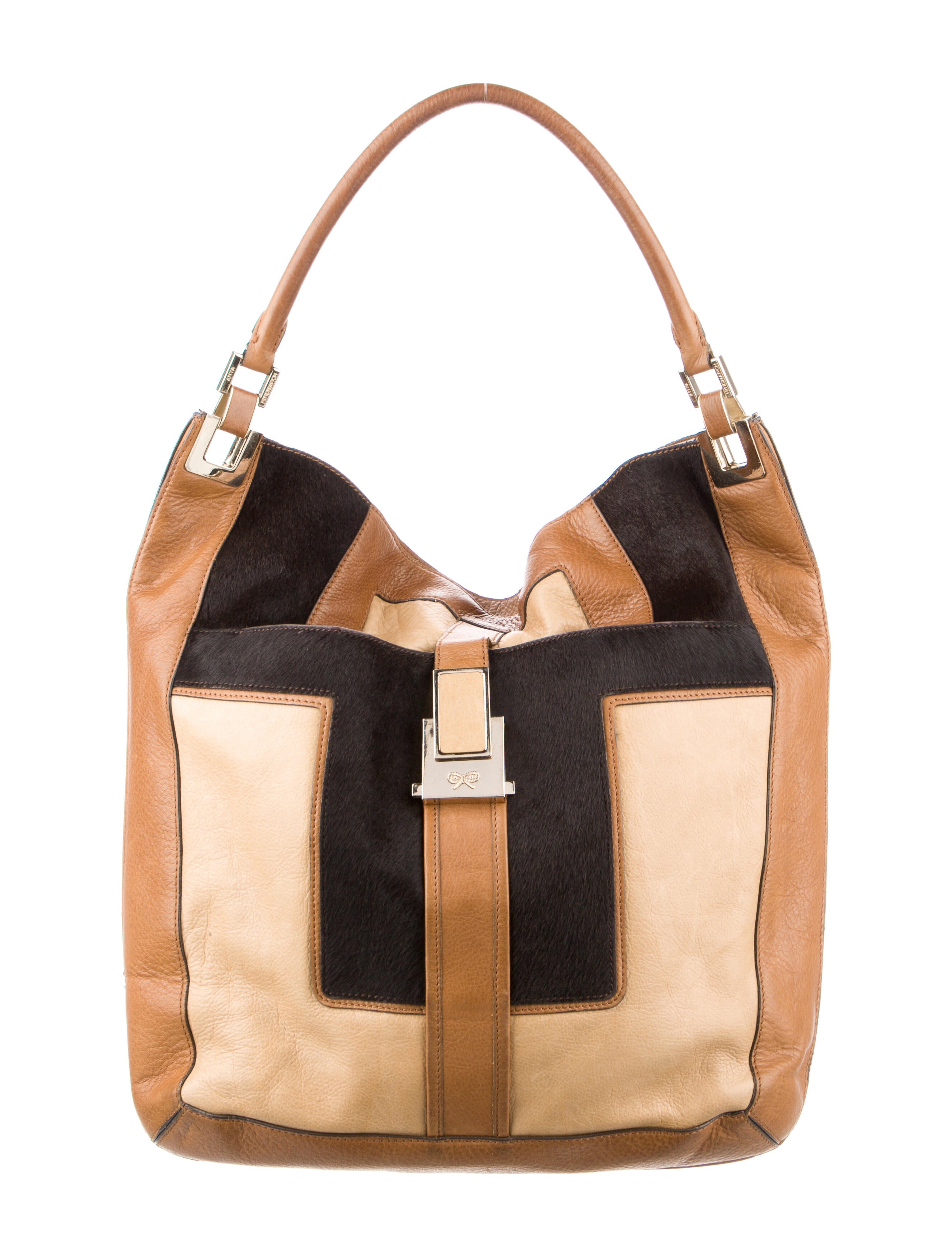 Anya Hindmarch Printed Leather Tote Bag Brown Totes, Handbags WAH35571 The RealReal