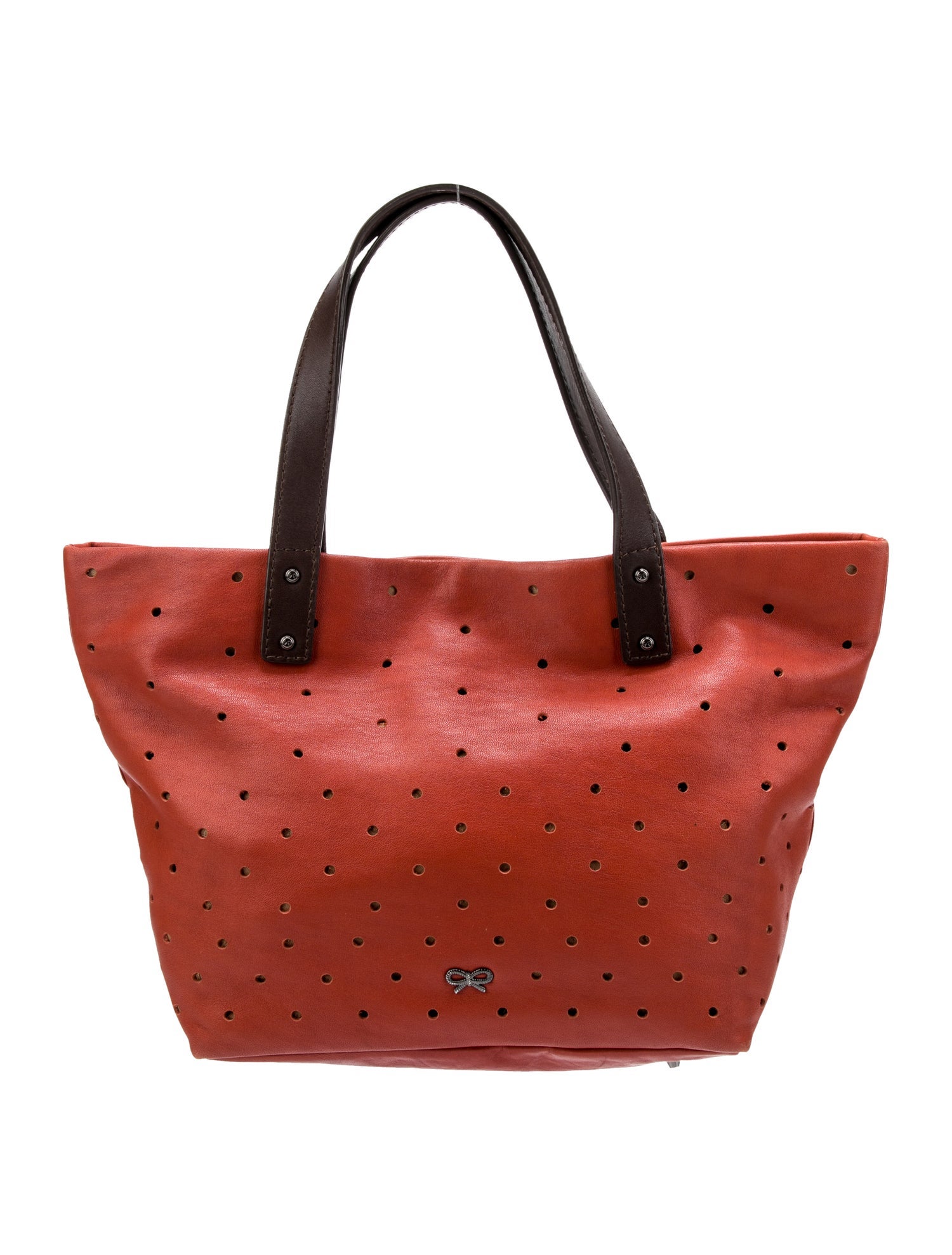 Anya Hindmarch Leather shoulder bag Brown Shoulder Bags, Handbags