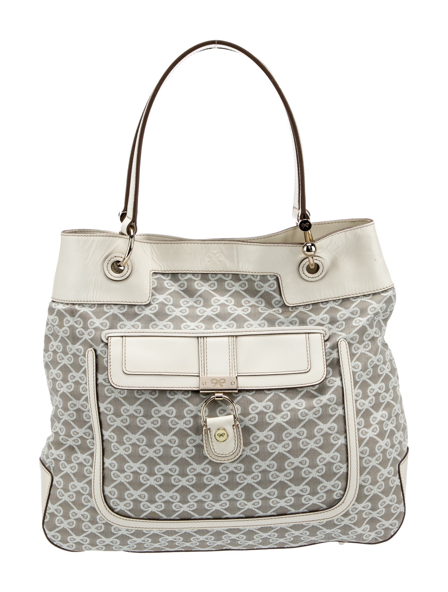 Anya Hindmarch Canvas Tote Bag Grey Totes, Handbags WAH37010 The RealReal