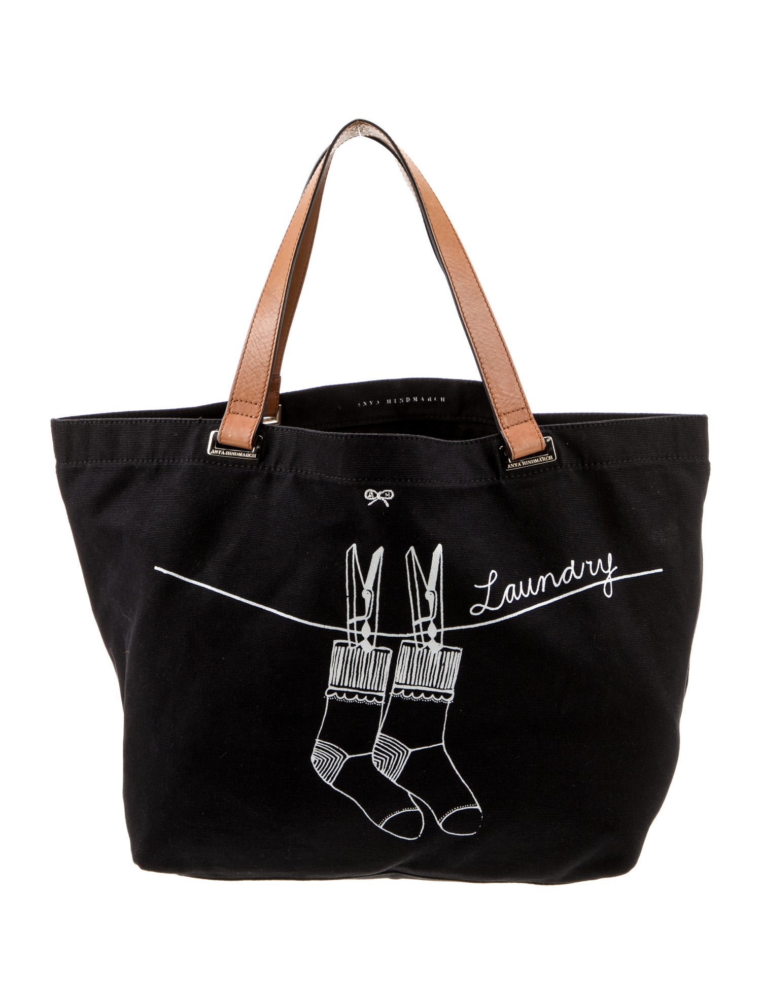 Anya Hindmarch Canvas Tote - Black Totes, Handbags