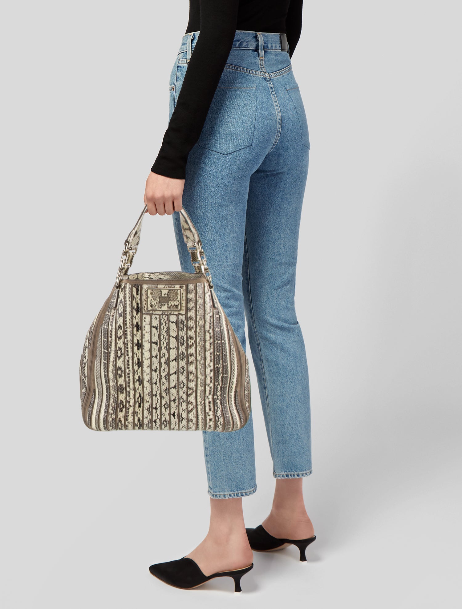 Anya Hindmarch Embossed Leather Tote