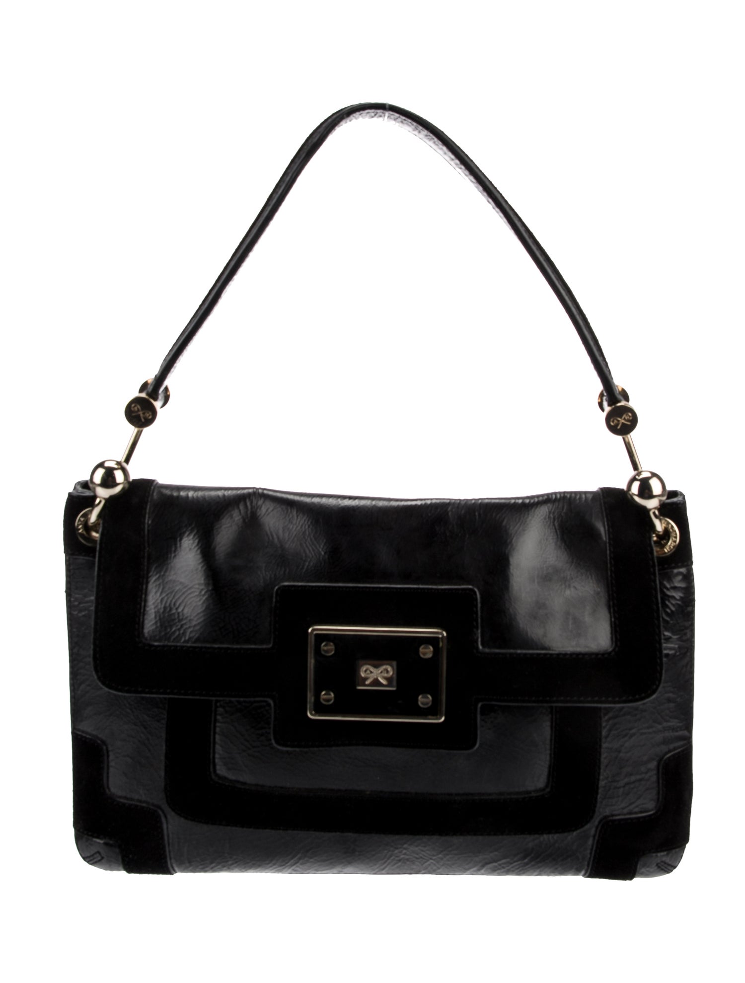 Anya Hindmarch Patent Leather Top Handle Bag