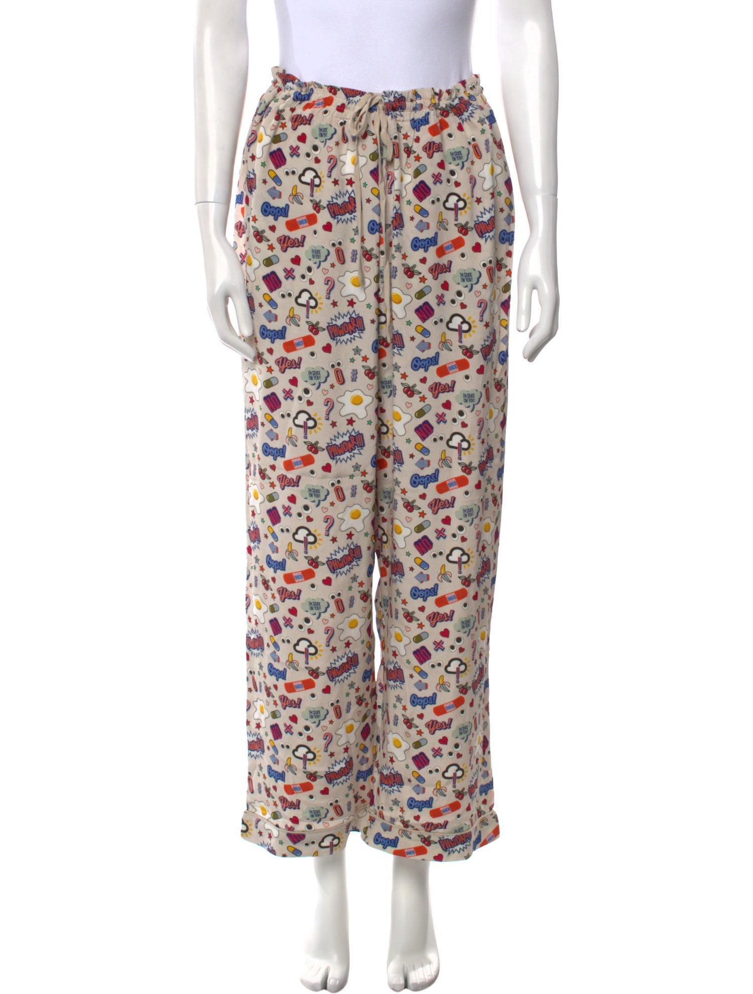 Anya Hindmarch Silk Wide Leg Pants