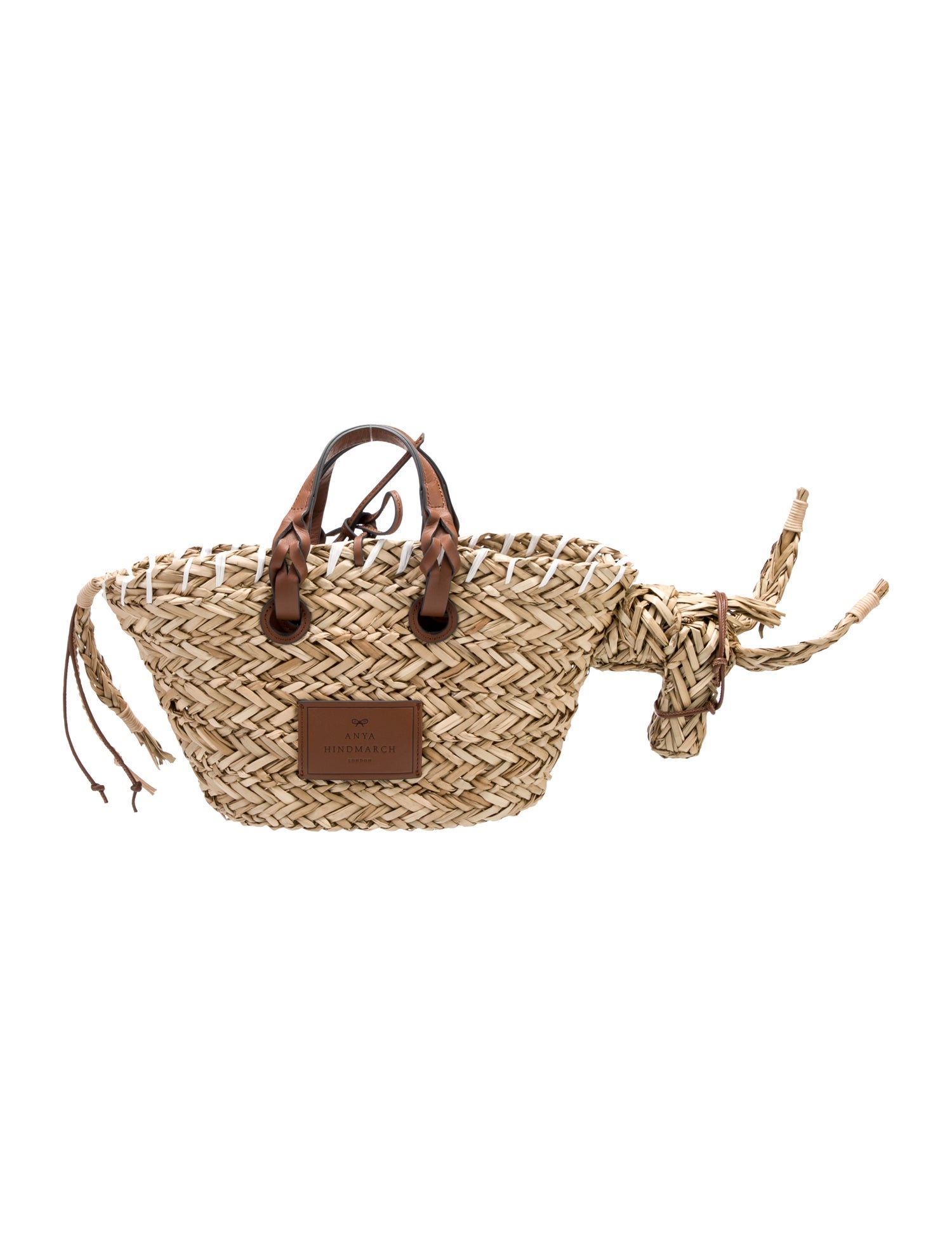 Anya Hindmarch Raffia Top Handle Bag