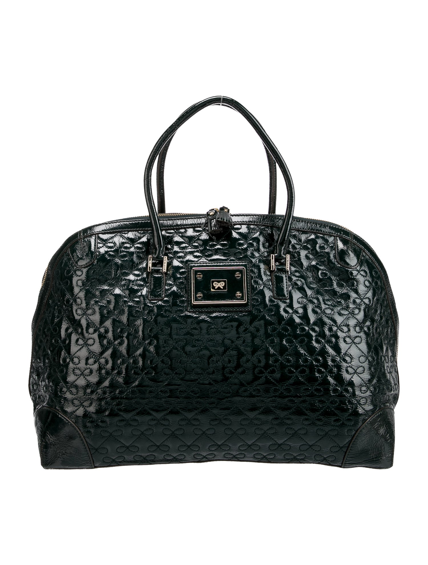Anya Hindmarch Patent Leather Top Handle Bag