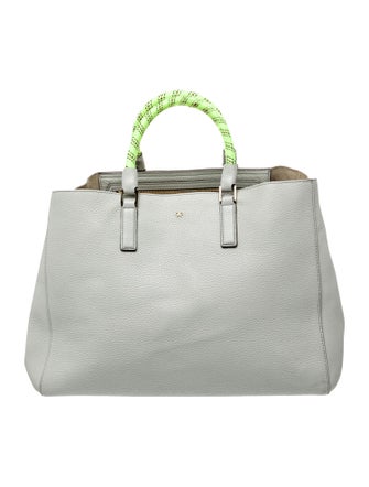 Anya Hindmarch Embossed Leather Top Handle Bag