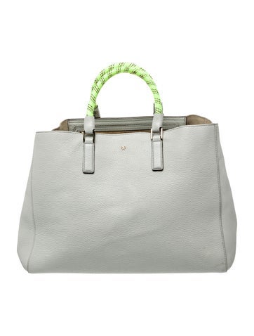 Anya Hindmarch Totes Embossed Leather Top Handle Bag