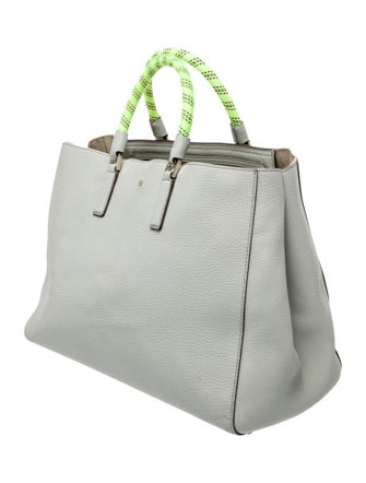 Anya Hindmarch Embossed Leather Top Handle Bag