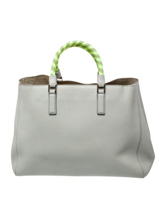 Anya Hindmarch Embossed Leather Top Handle Bag