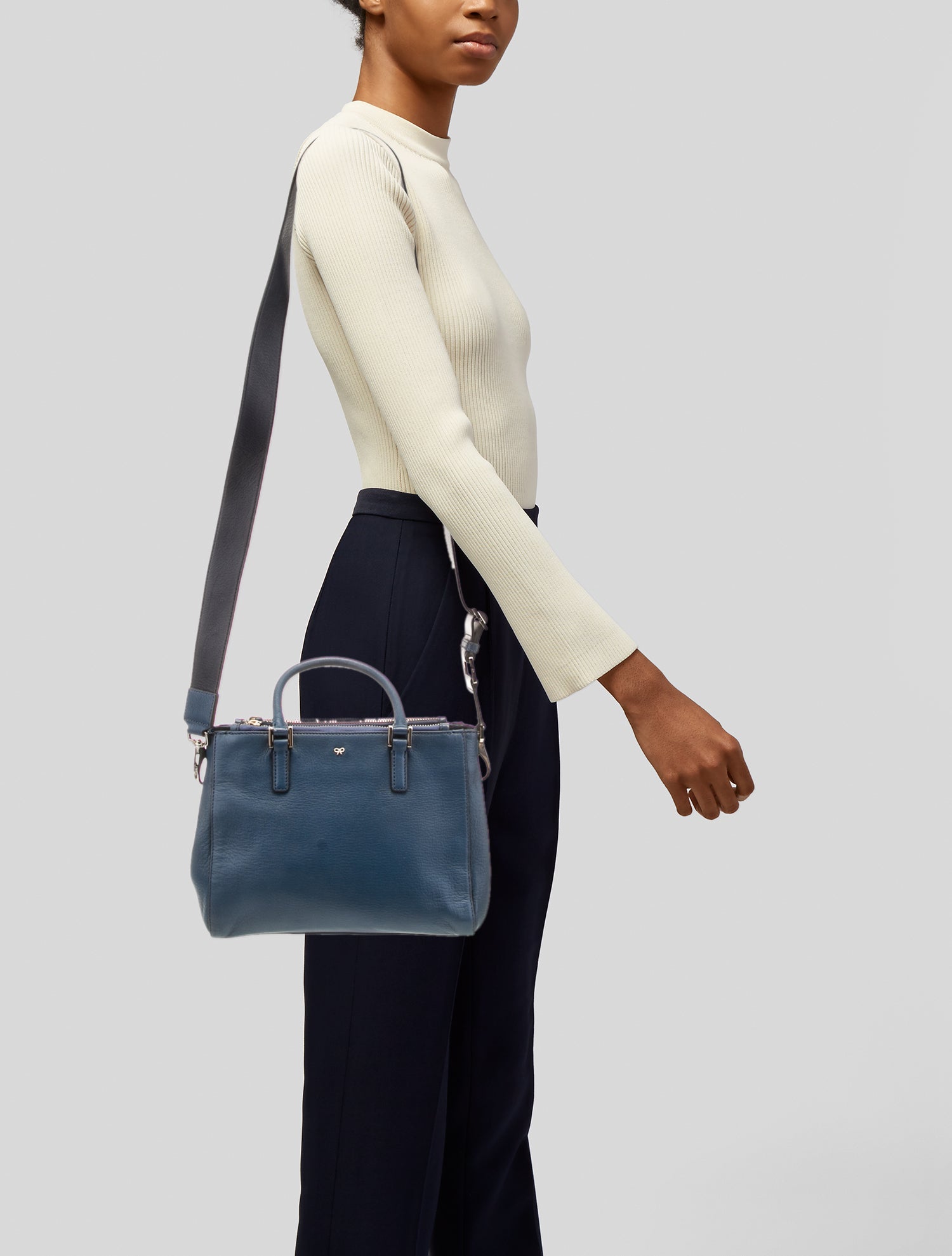 Anya Hindmarch Leather Top Handle Bag