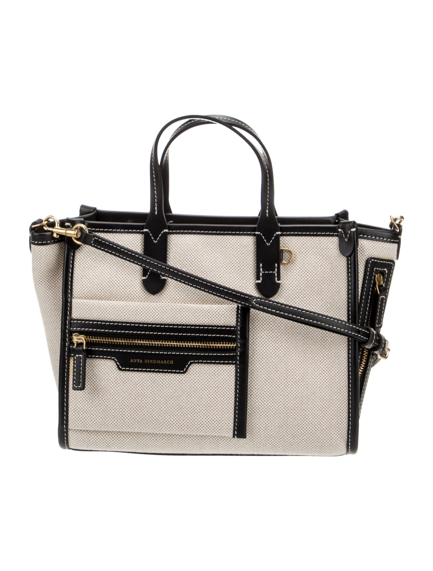Anya Hindmarch Canvas Top Handle Bag