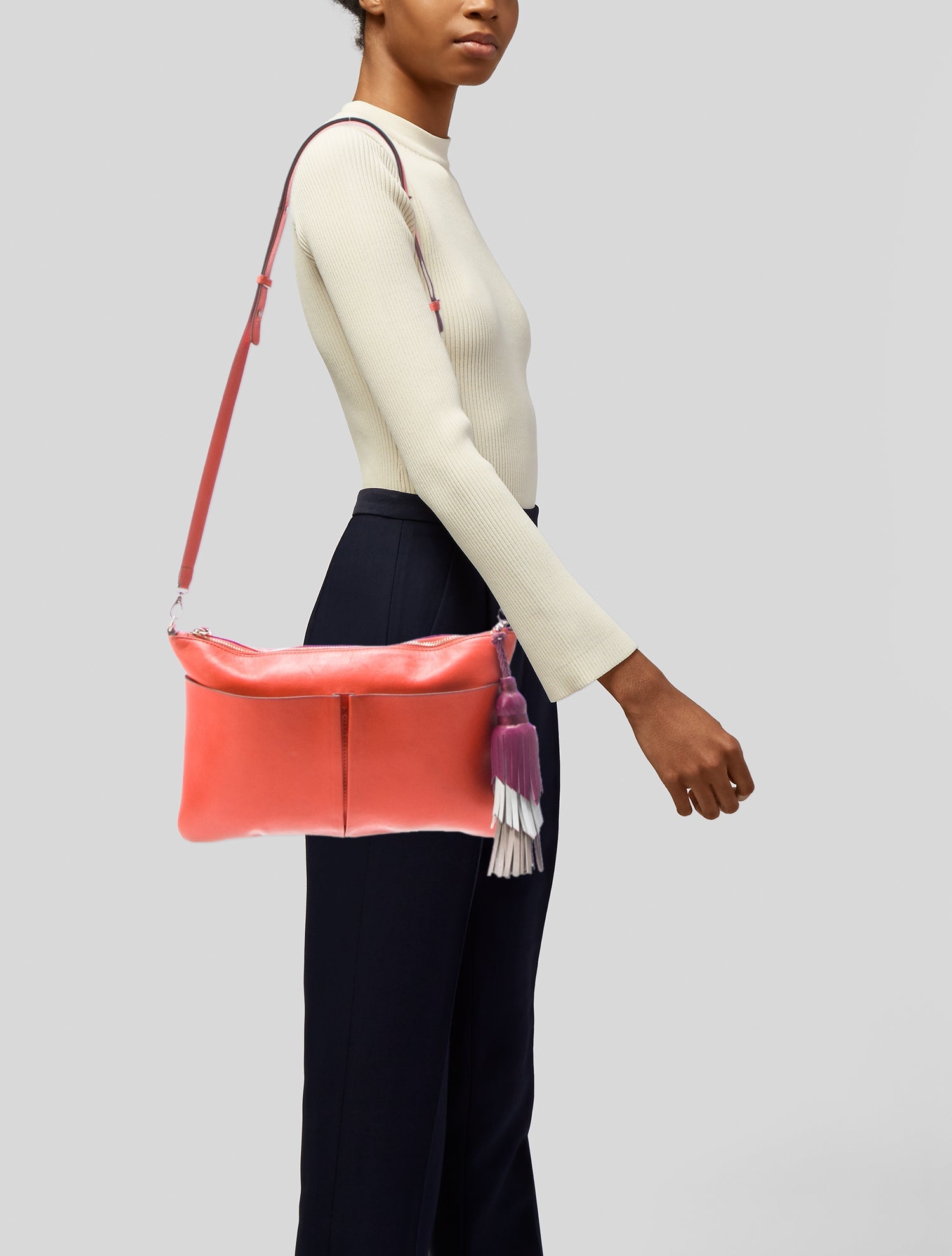 Anya Hindmarch Leather Messenger Bag