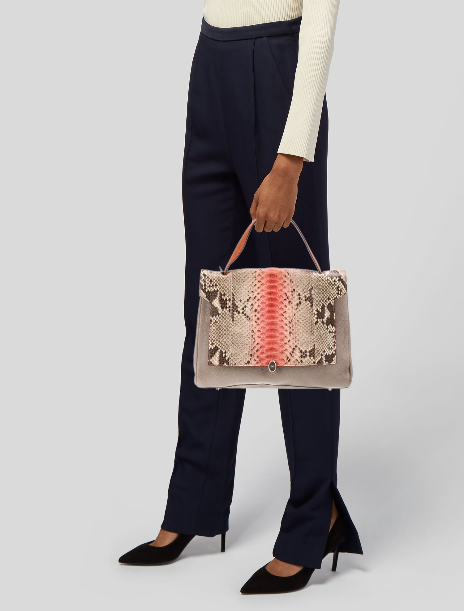 Anya Hindmarch Leather Top Handle Bag