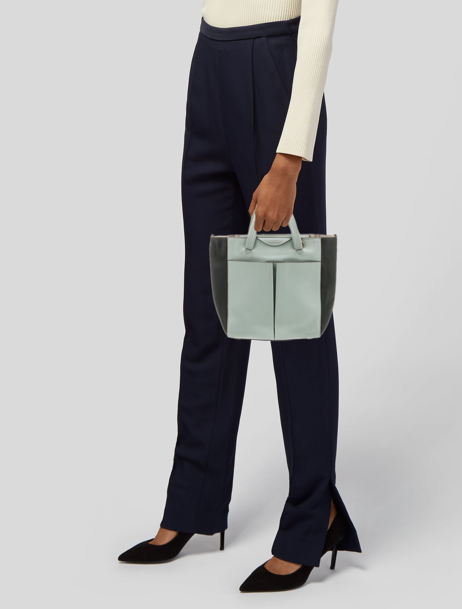 Anya Hindmarch Leather Top Handle Bag