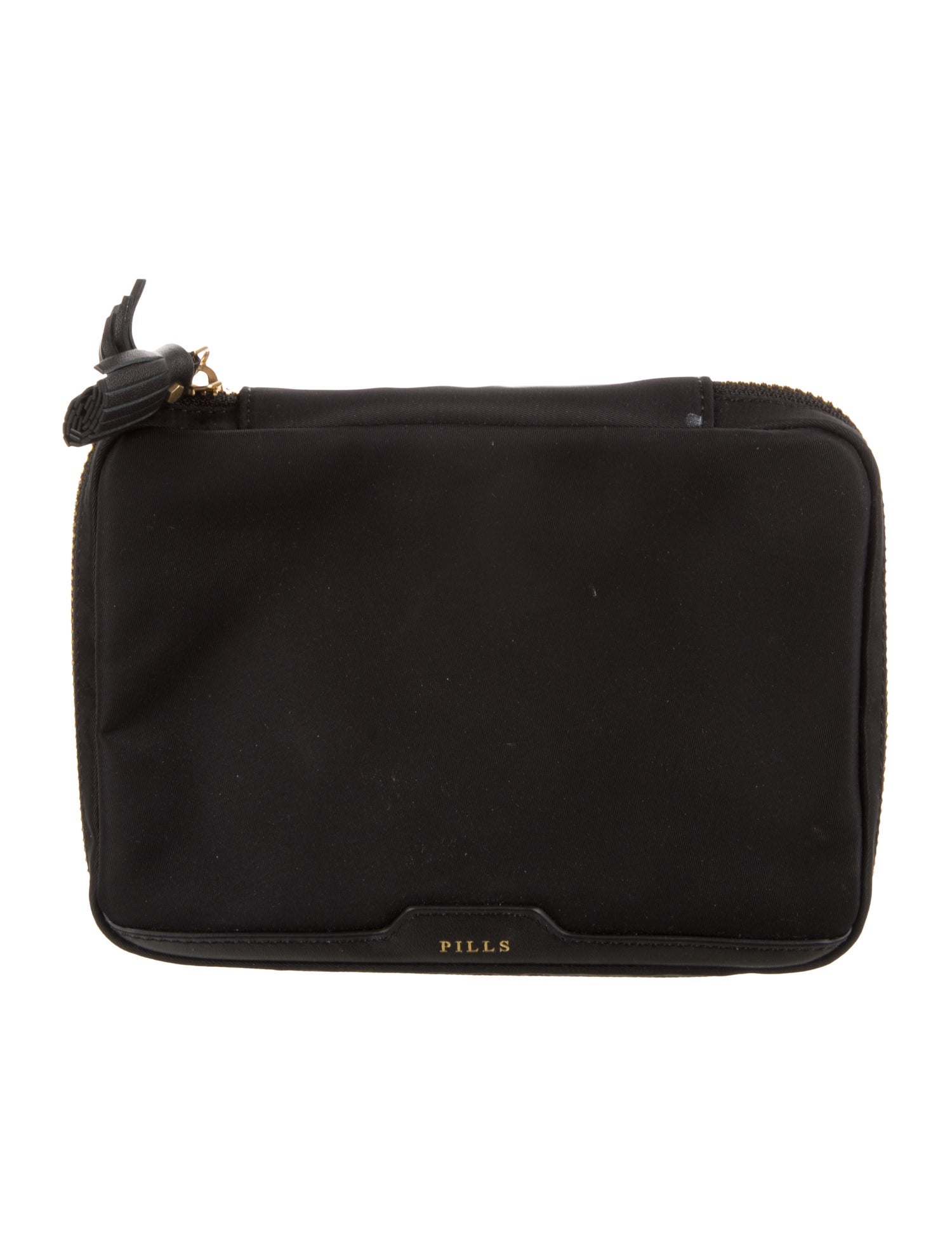 Anya Hindmarch Leather Trim Nylon Cosmetic Bag