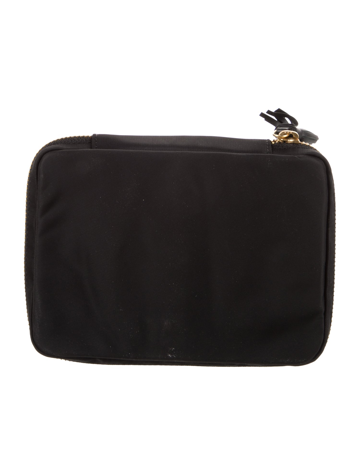 Anya Hindmarch Leather Trim Nylon Cosmetic Bag