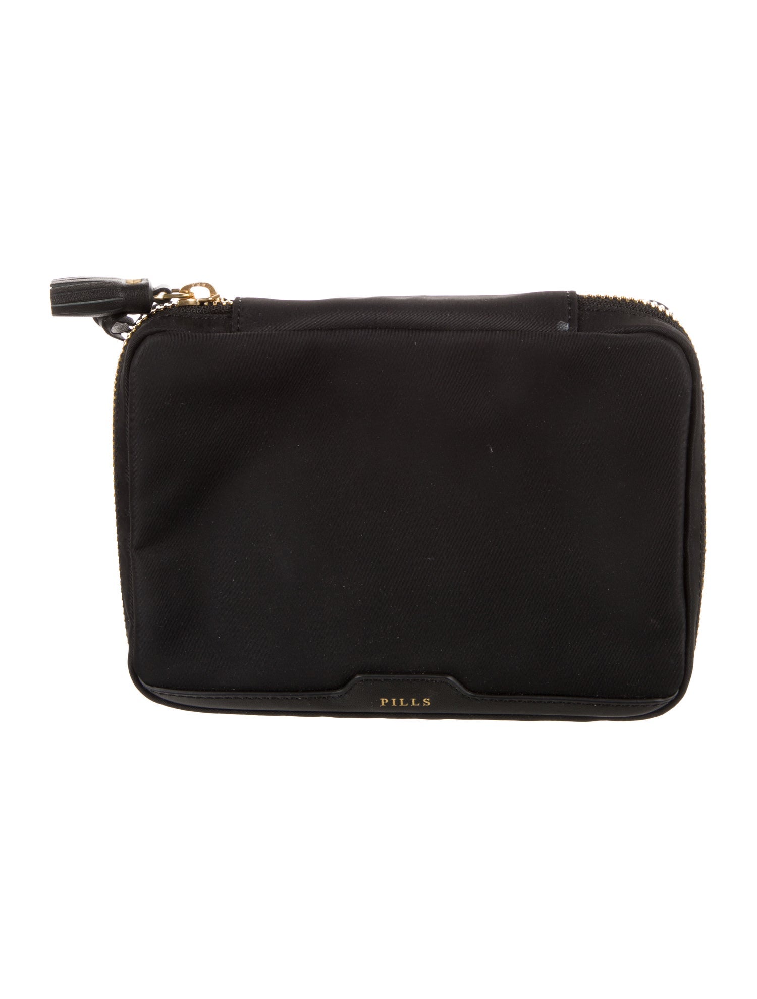 Anya Hindmarch Leather Trim Nylon Cosmetic Bag