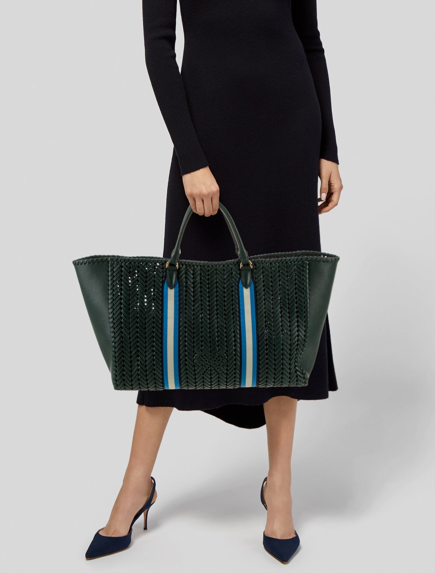 Anya Hindmarch Leather Weekender Bag