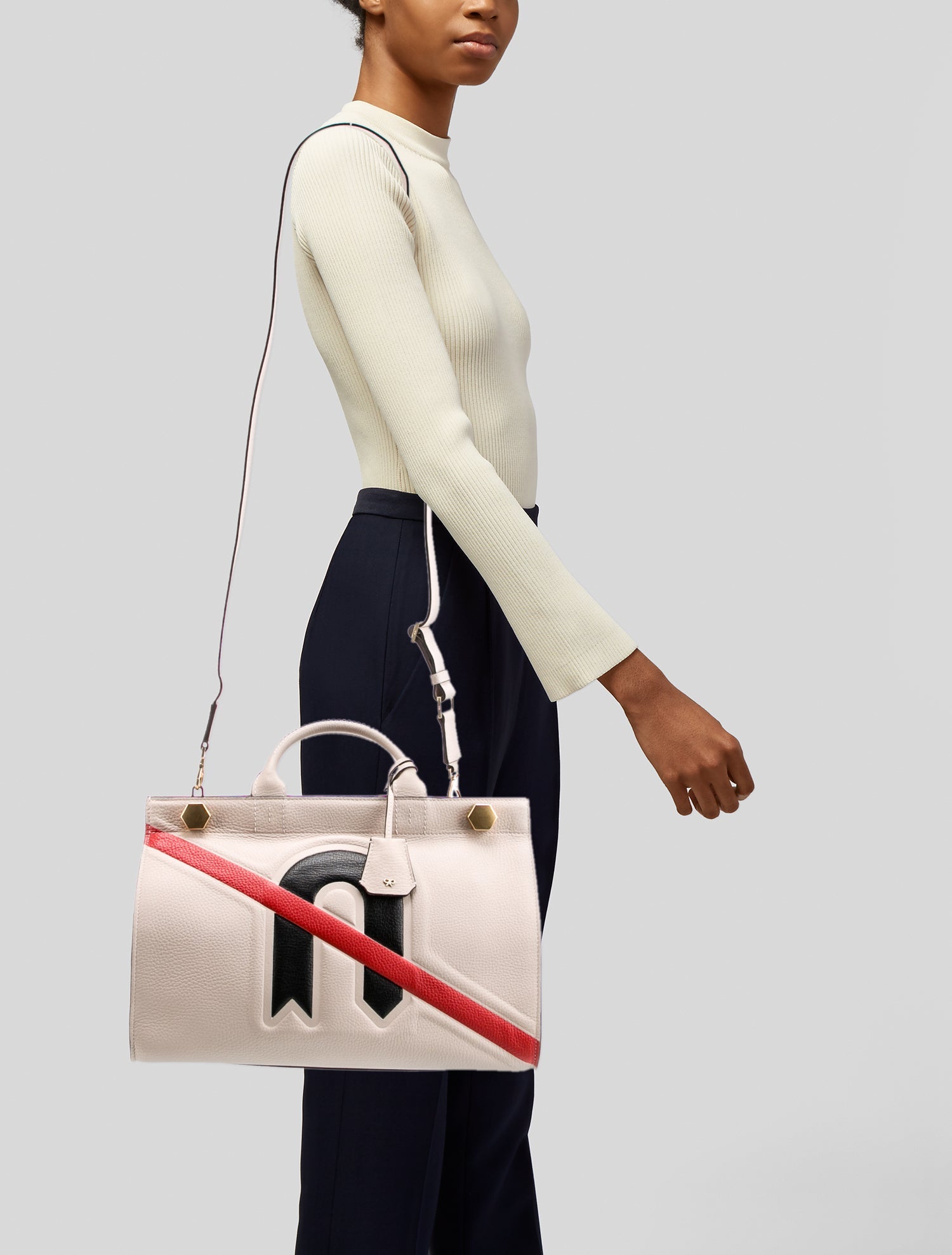 Anya Hindmarch Leather Top Handle Bag