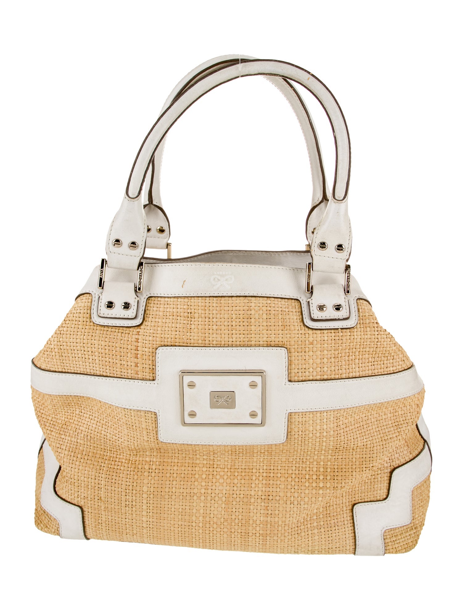 Anya Hindmarch Raffia Top Handle Bag